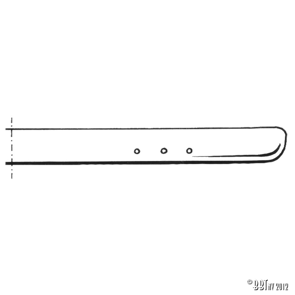 Bumper rear (EURO)chrome, Brazilian quality 113 707 311A