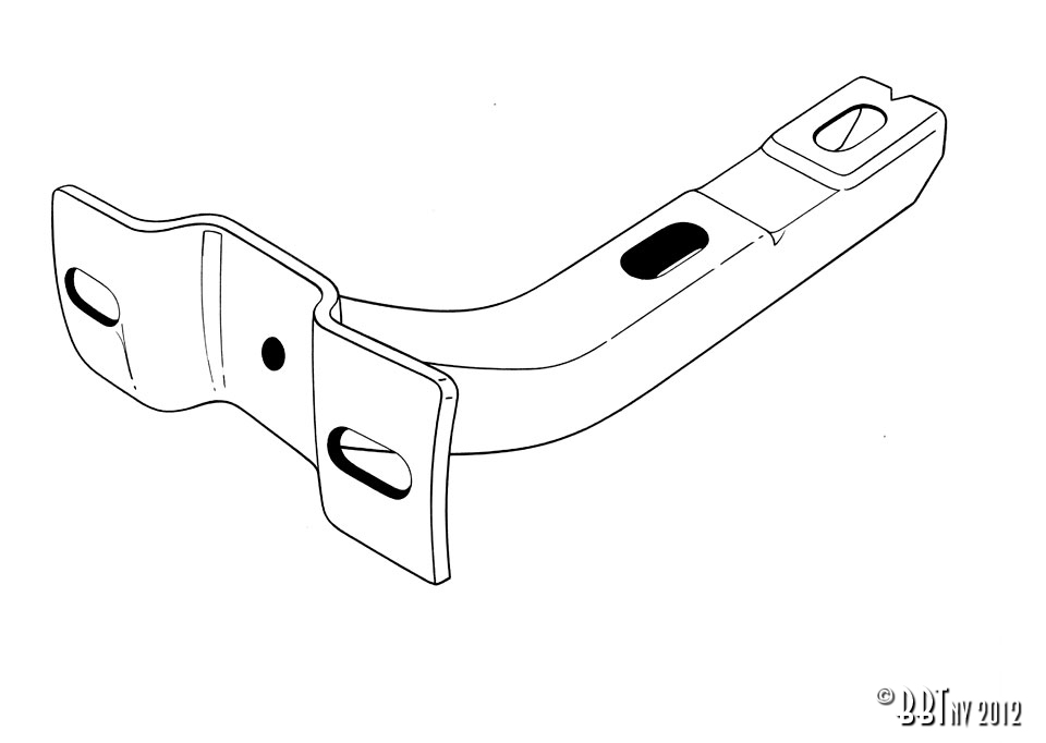 Bumper bracket front, left 211 707 135E