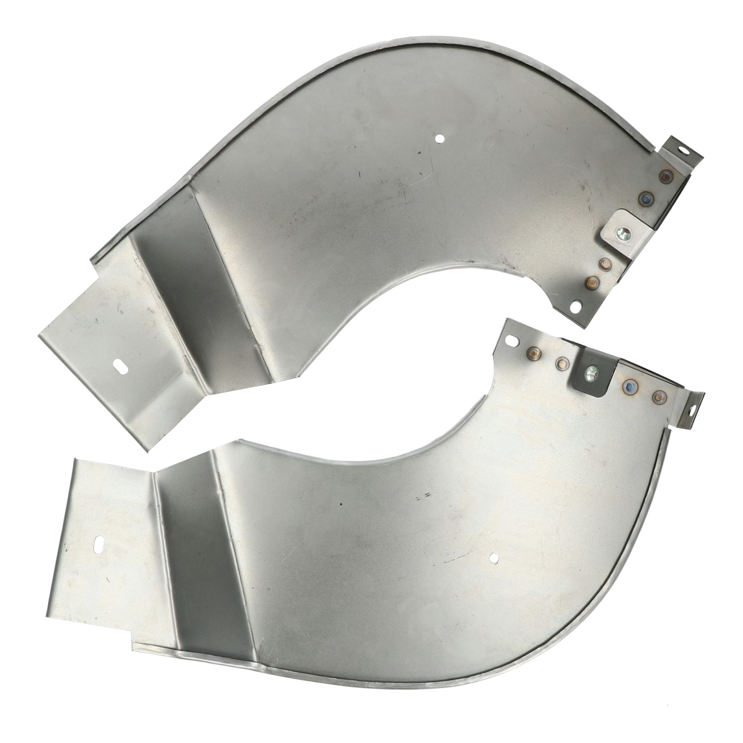 Bumper splashpans - pair 211 707 365D + 211 707 366D