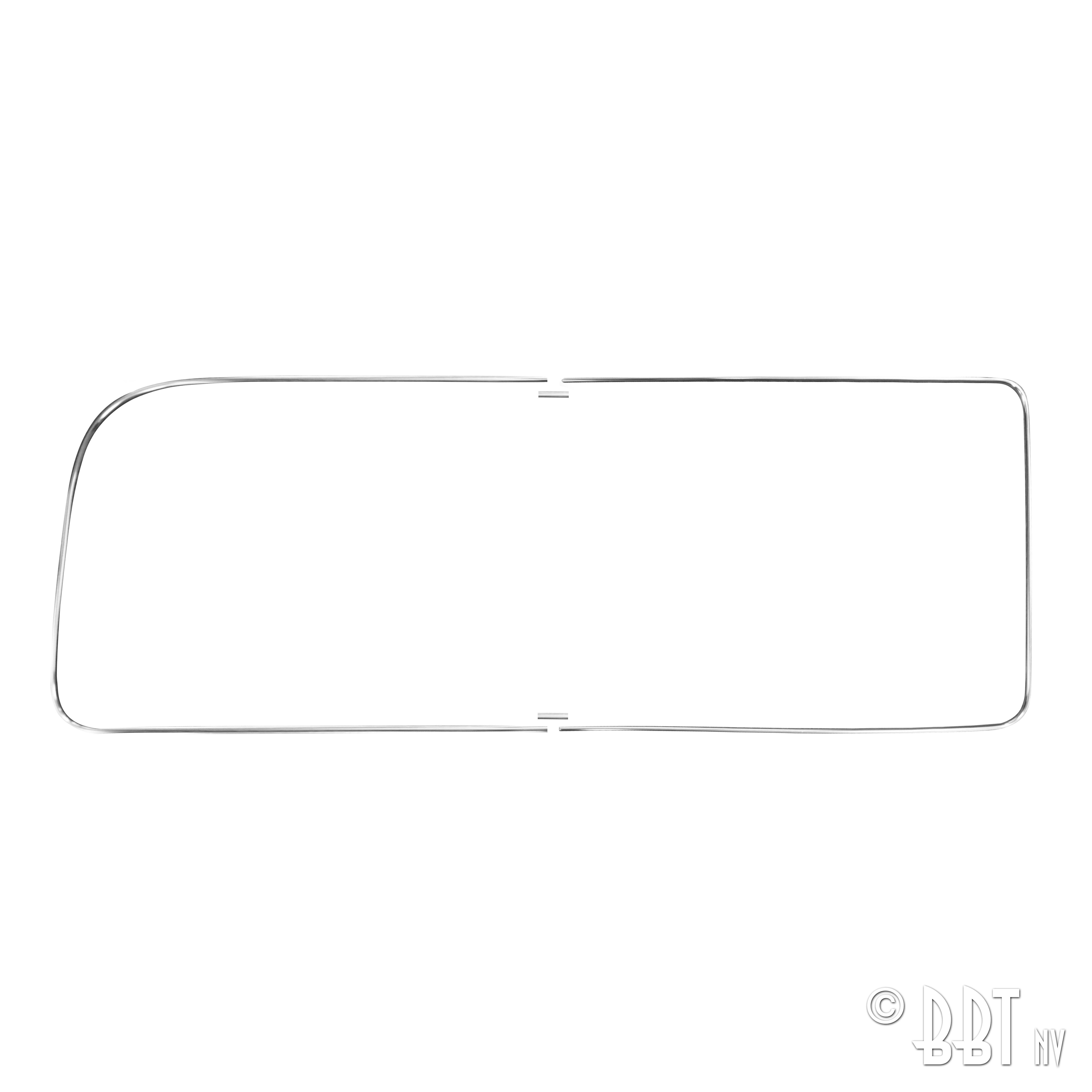 Kit moulure pour vitre latérale arrière droite 'Deluxe' (moulure alu) 