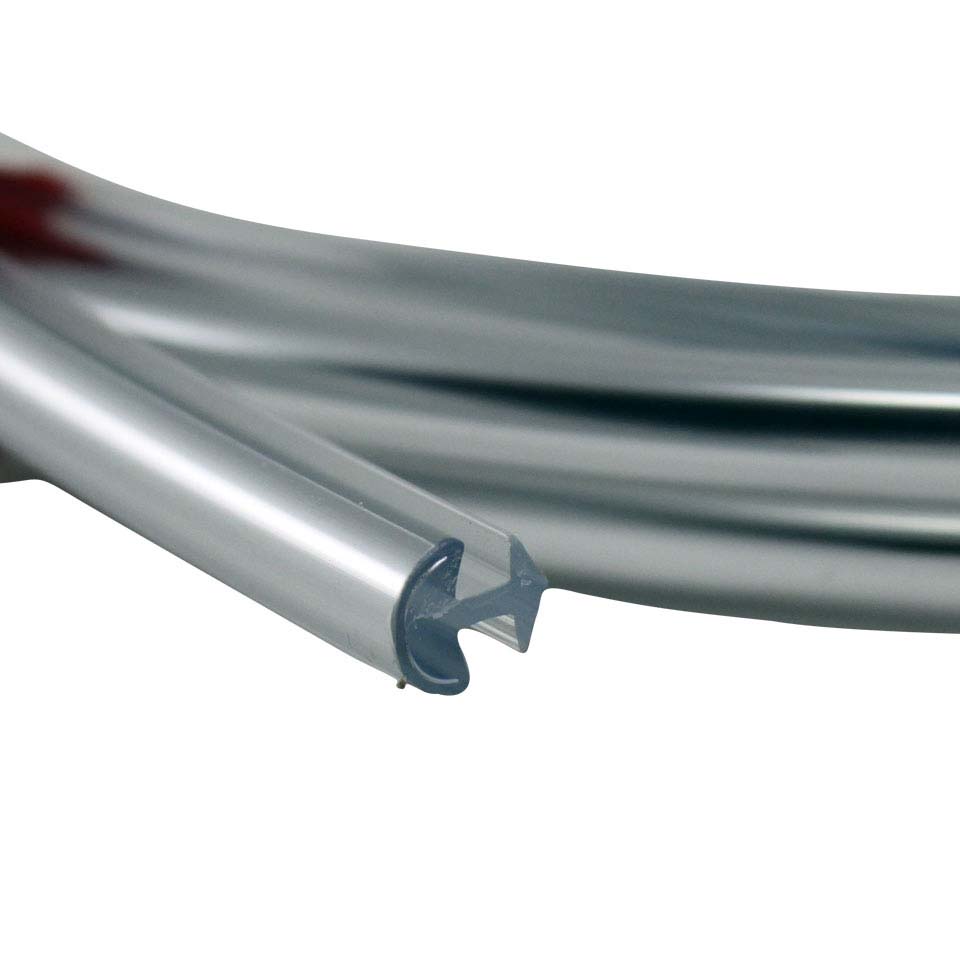 Raamsierlijst chroom 250cm (plastiek sierlijst) 113 853 355F