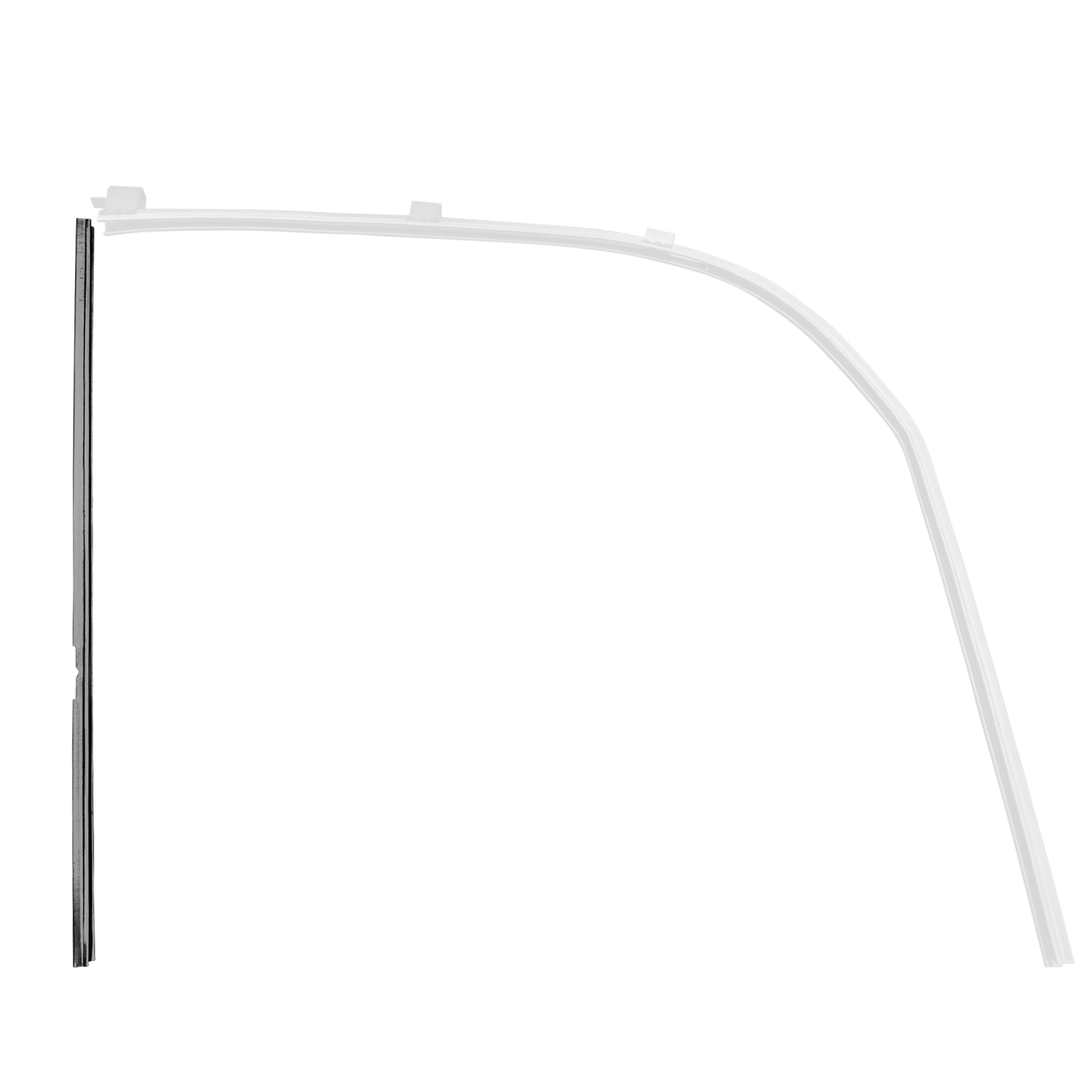 Window guide channel in door rear 111 823 425A / 111 837 439