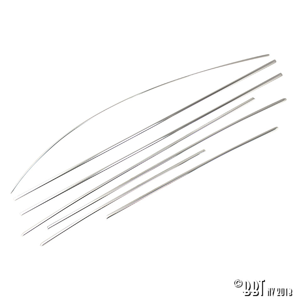 Kit de frisos (7 un.) - Carocha 08/67-07/72, QS 111 898 111C