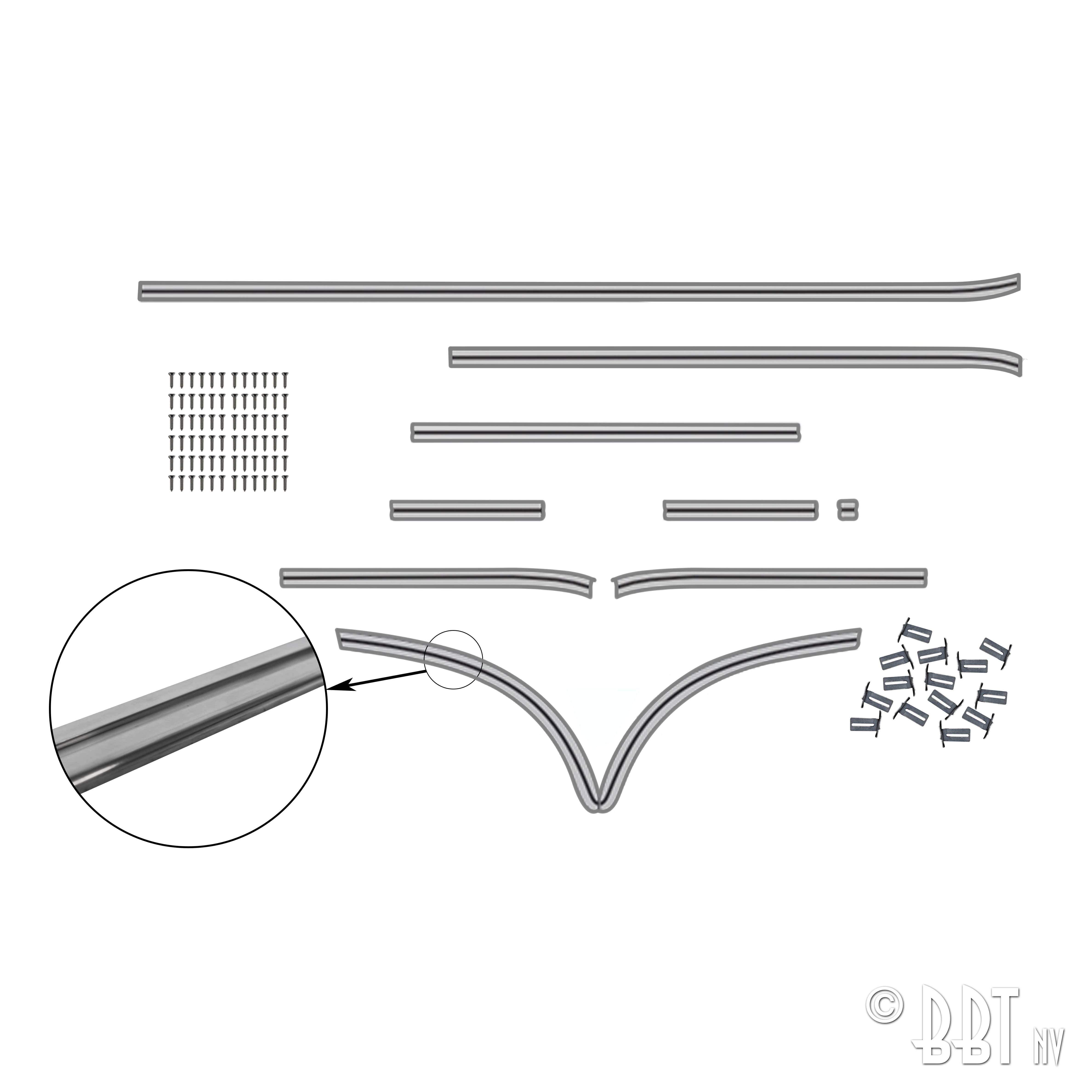 Kit moulures 'Deluxe'(portes latérale droite) 