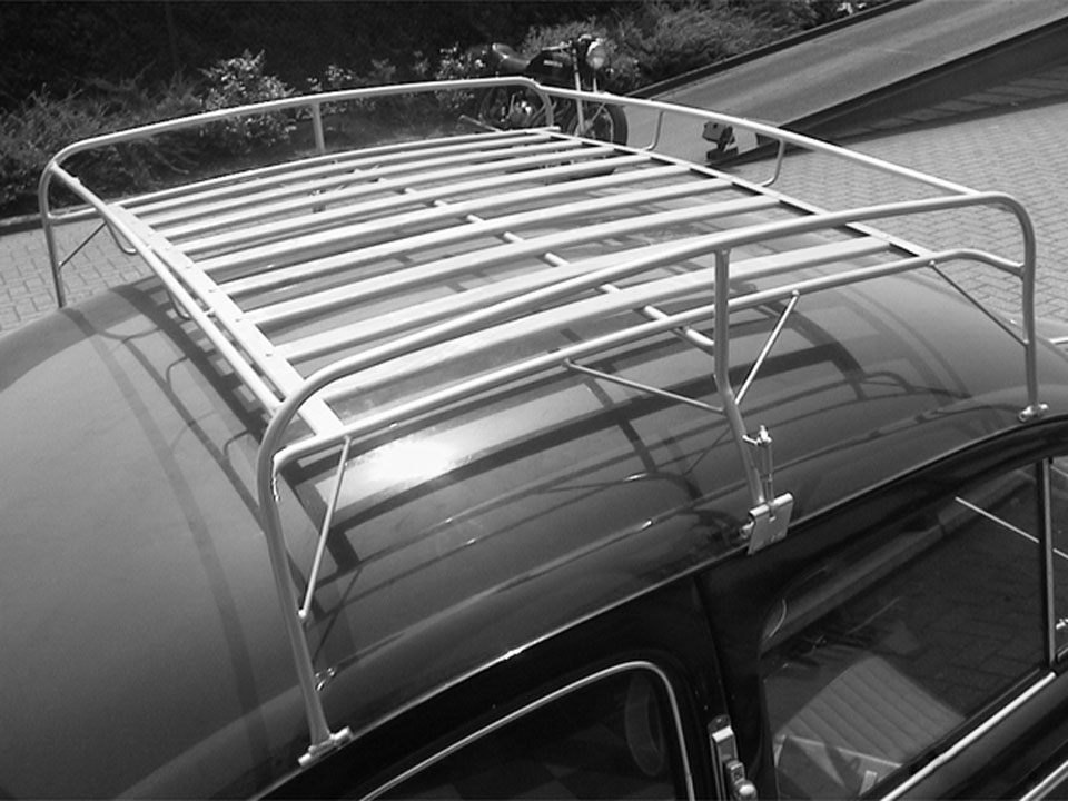 Gepäckträger - Käfer (grau lackiert) 