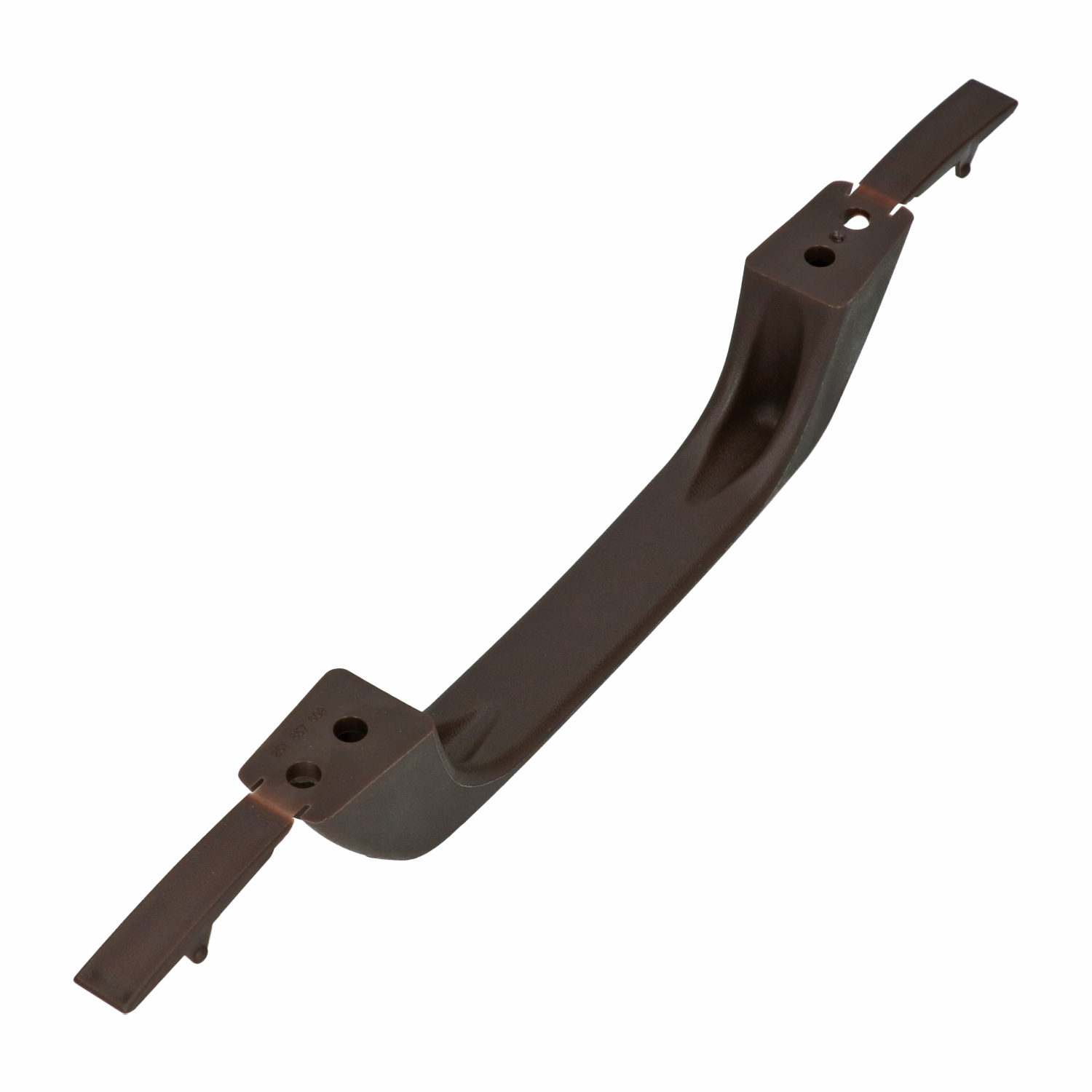 Grab handle A-pillar / headliner rear, brown 251 857 607 90V