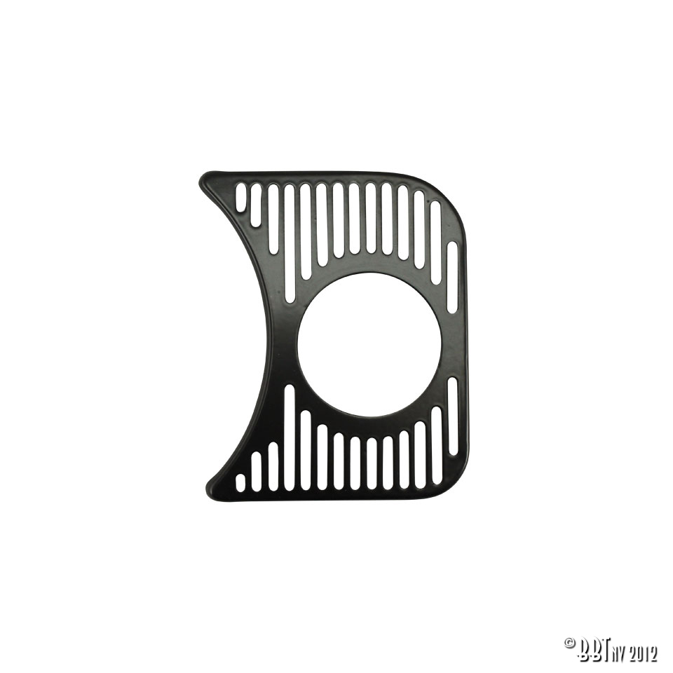 Grelha do indicador de combustível, direita, 1 orifício de 52 mm, preto 