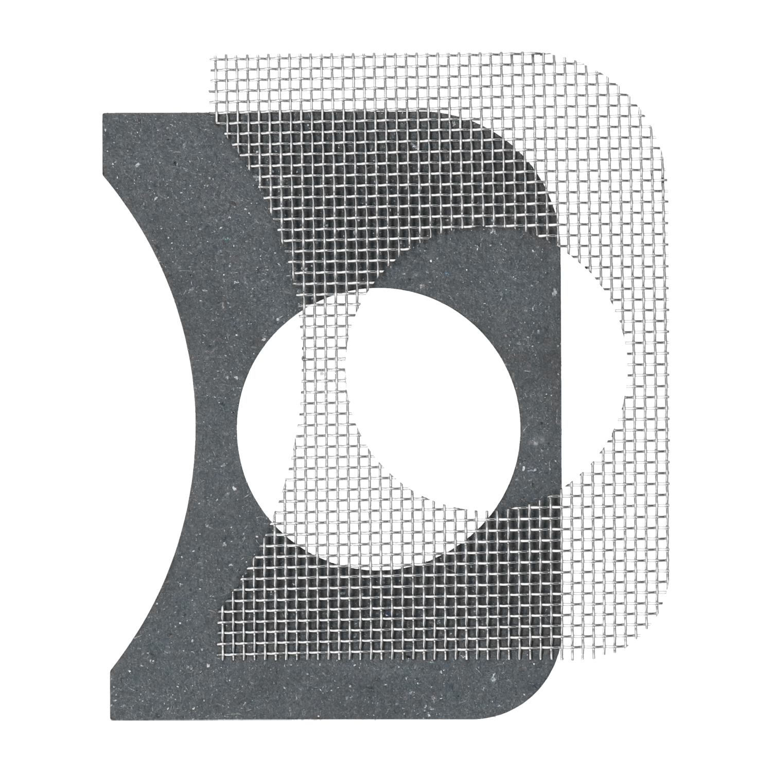 Mesh + isolation dashboard grille gauge holder, right1 hole 52mm 