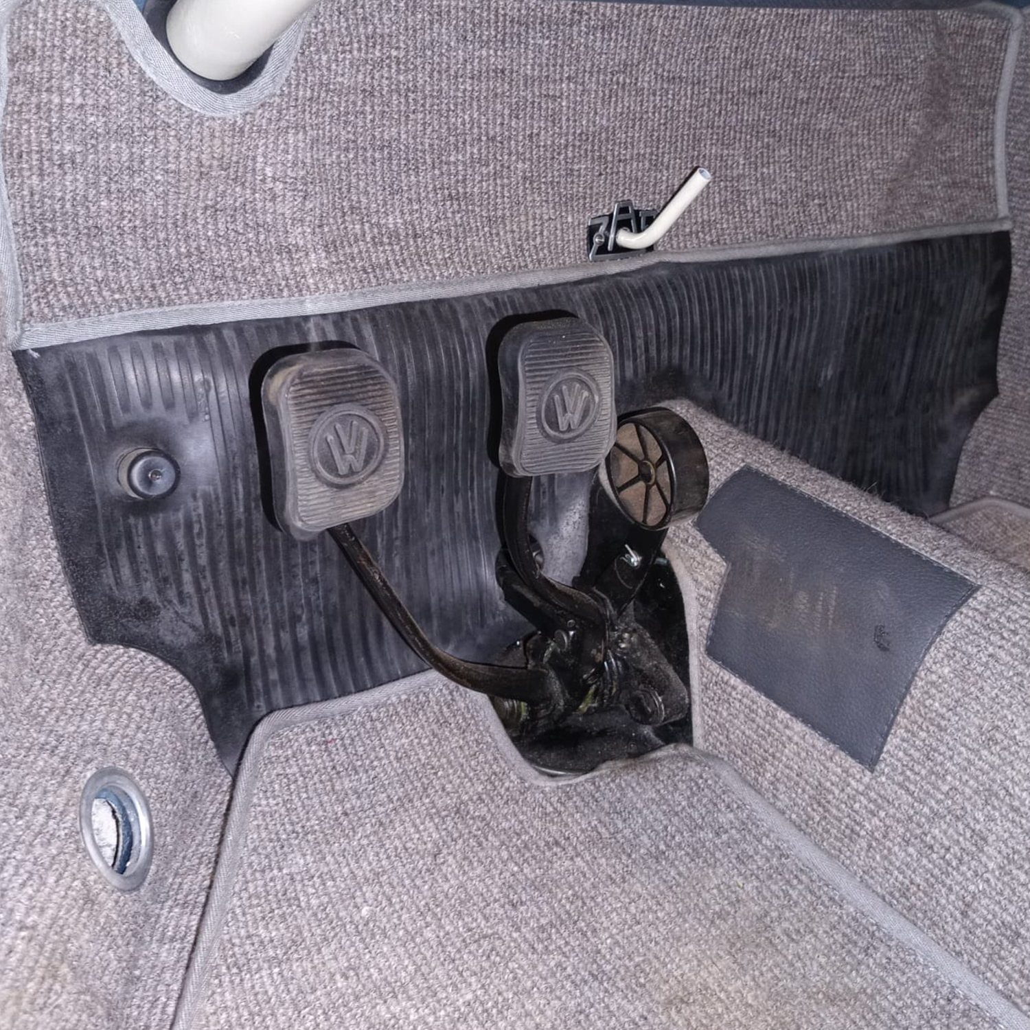 Tapis cloison pédalier caoutchouc, noir 111 863 107