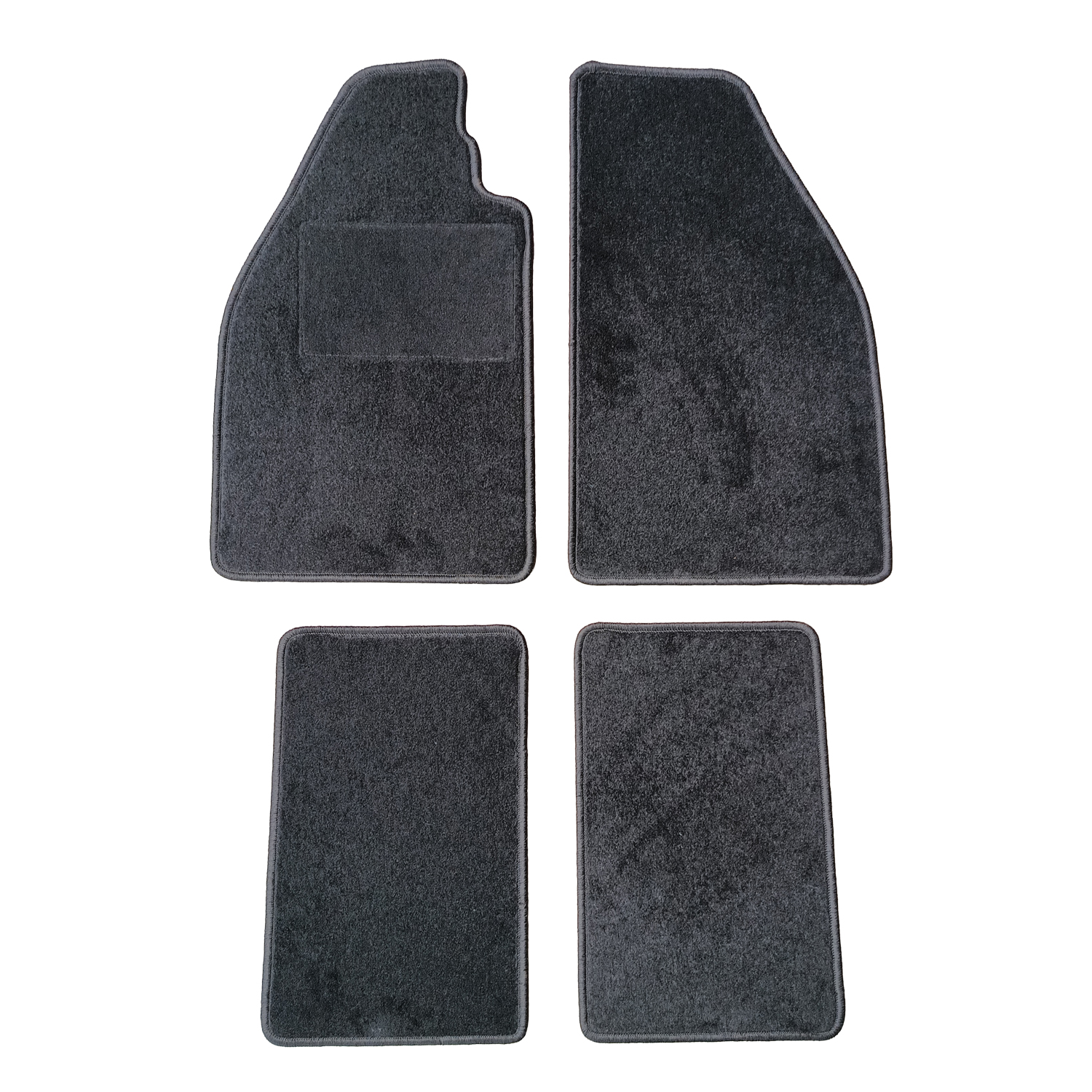 Floor mat set, black 