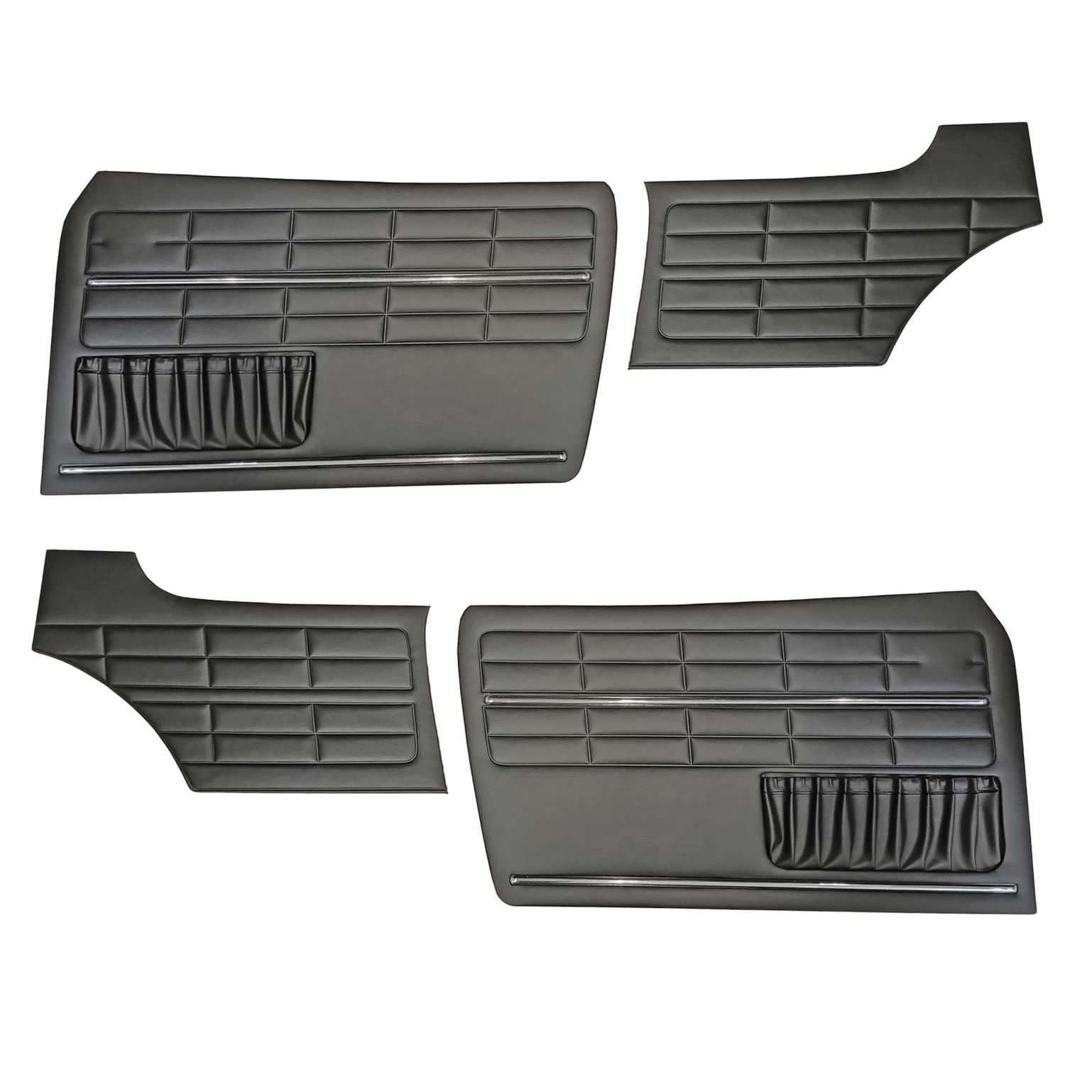 Doorpanel set, black 141 867 011/012 + 143 867 035/036