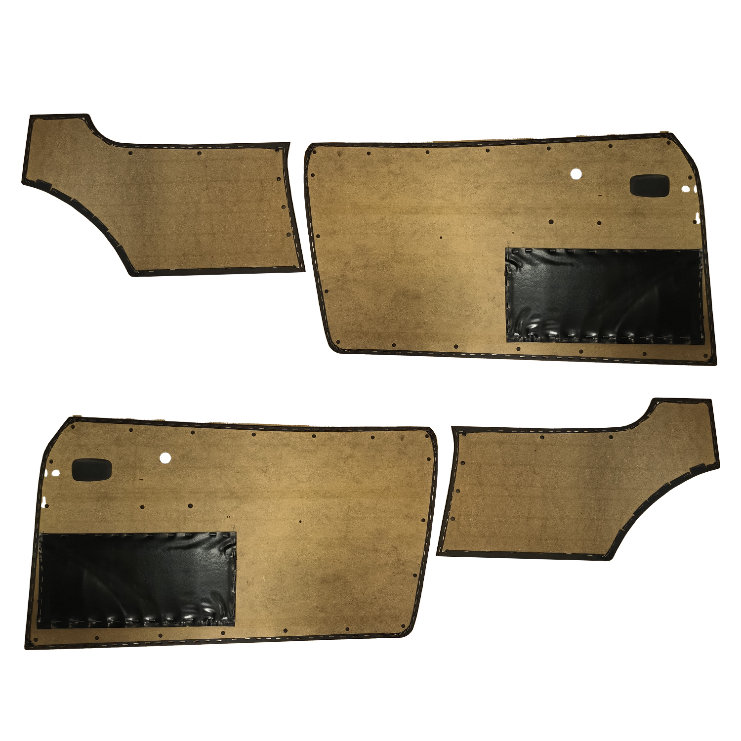 Doorpanel set, black 141 867 011/012 + 143 867 035/036