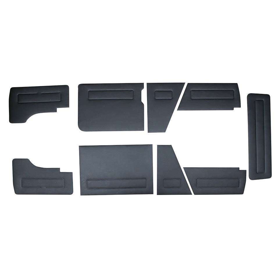 Innenverkleidung, Satz, schwarz, 9 Stück 