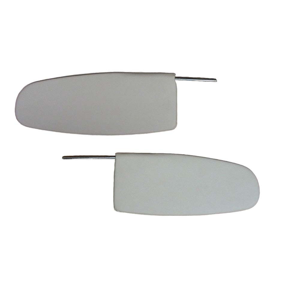 Sun visors, pair, white 