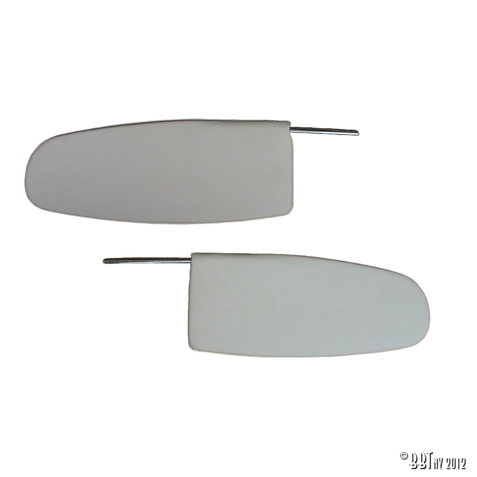 VW Volkswagen T1 Beetle Sun visors, pair, white Outlaw Parts