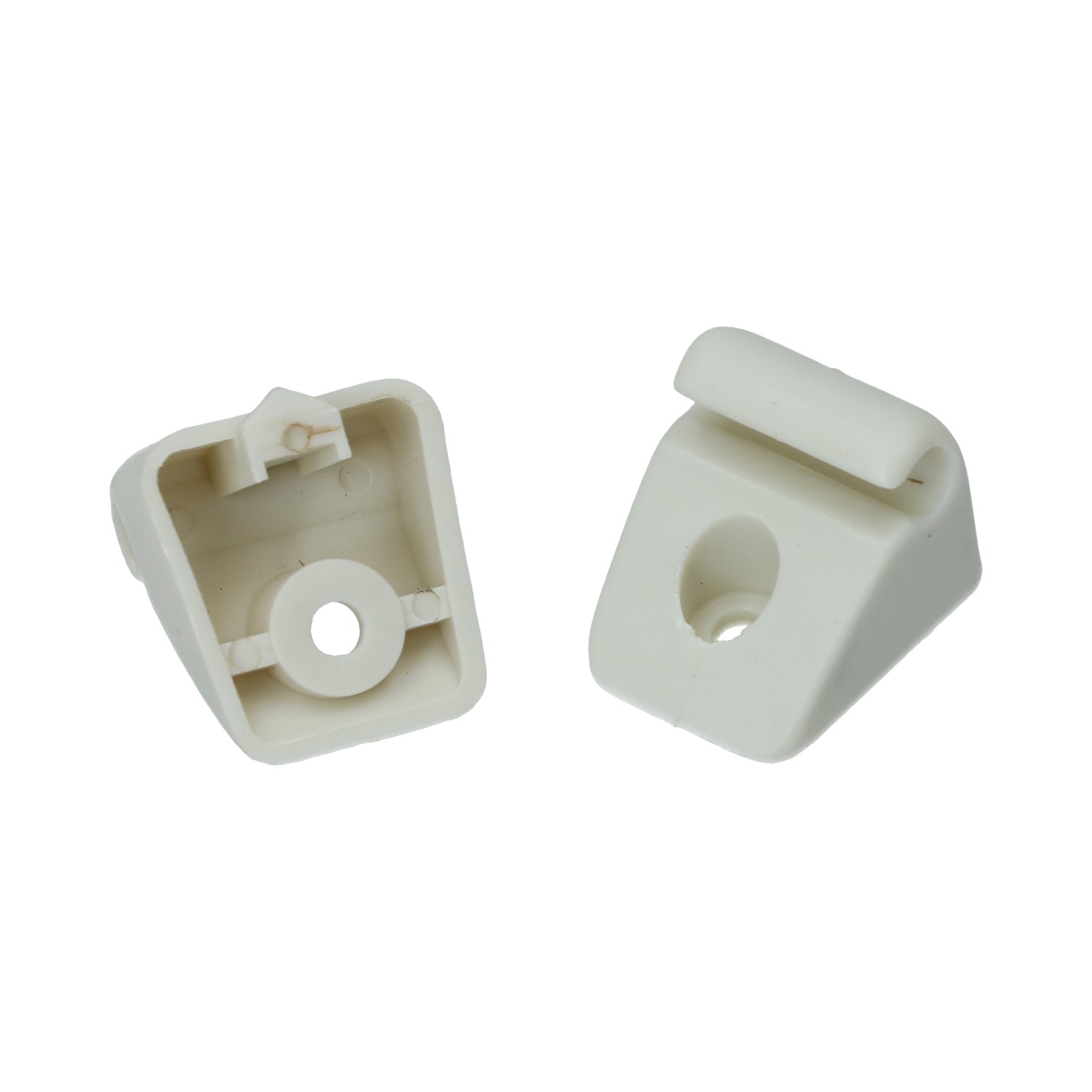 Sun visor clips white (pair) 251 857 561A 581(x2)