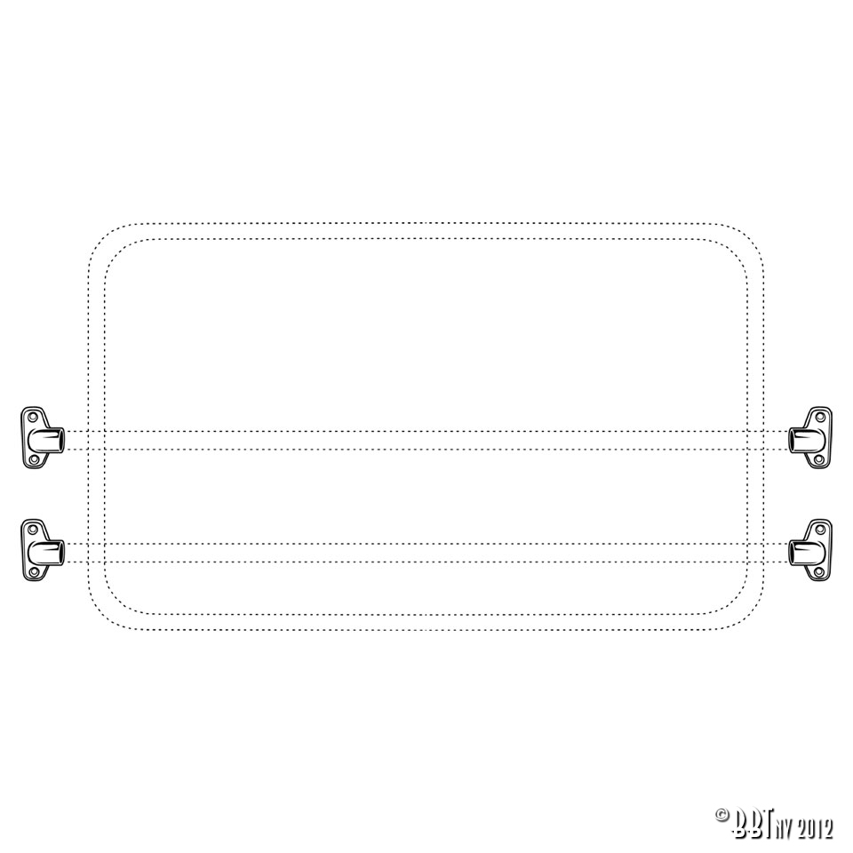 Peça de extremidade para a grelha de barras verticais (Jail Bar) 