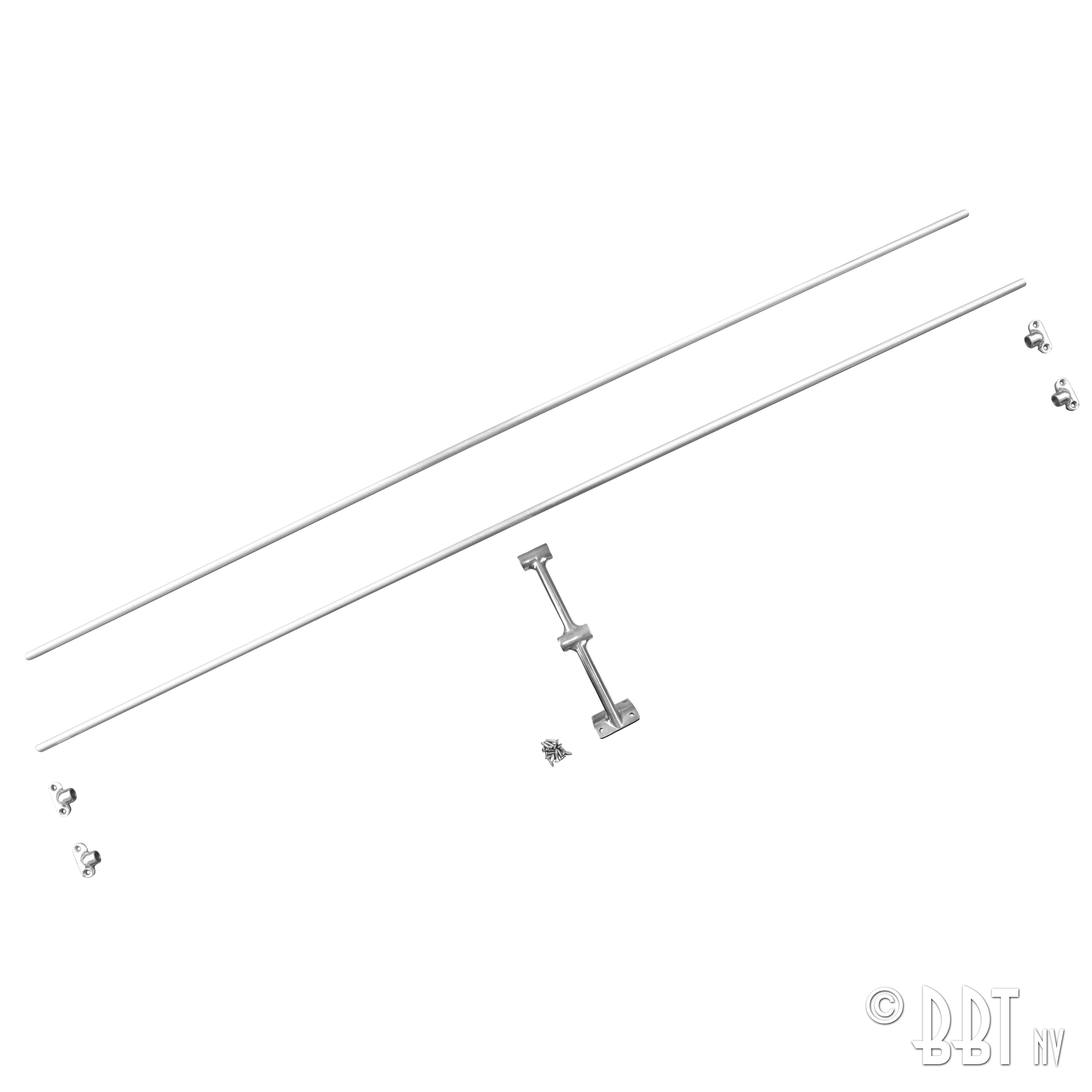 Kit de grelha de barras verticais (Jail Bar) para a janela traseira 