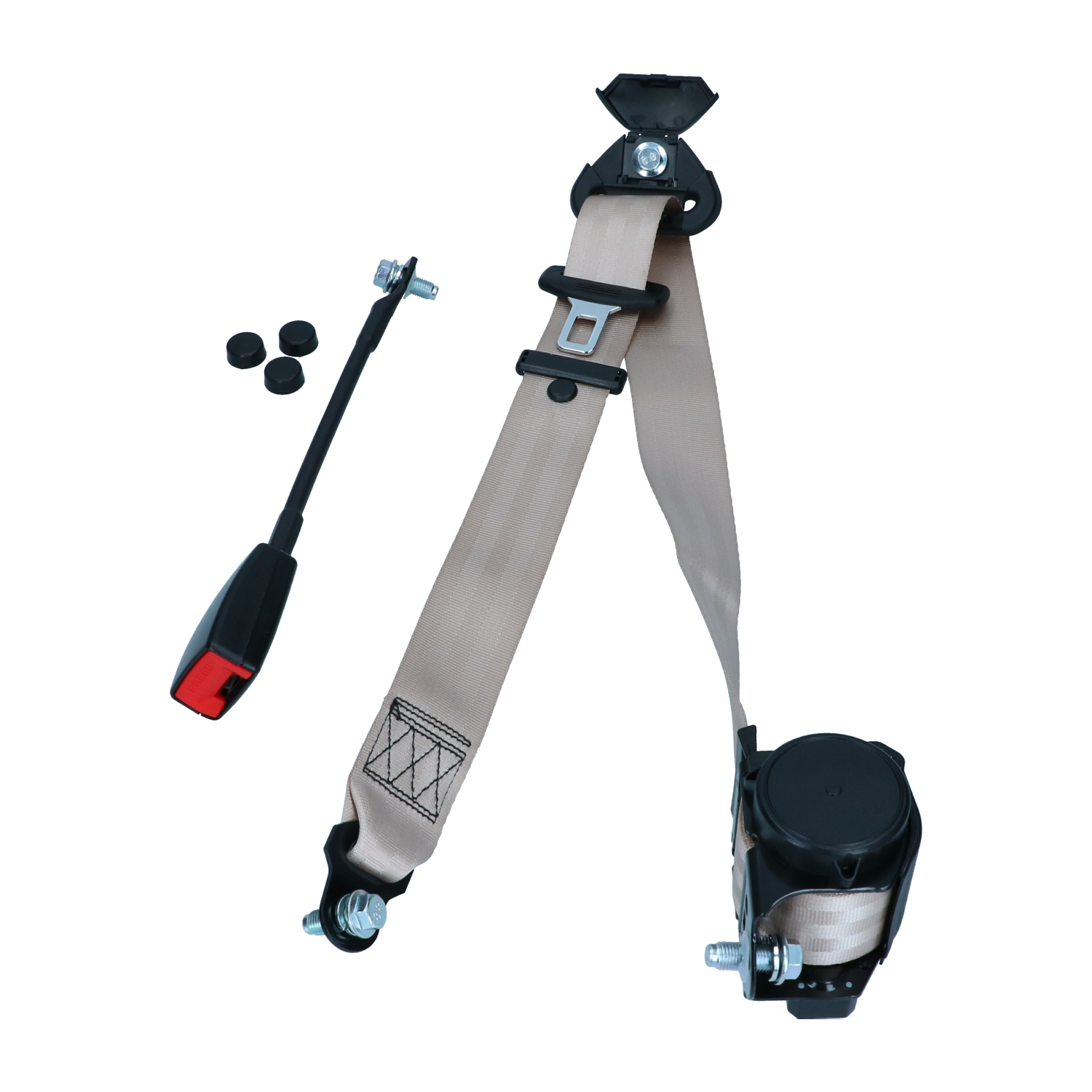 Seat belt 3-point (automatic) beigee-marked 