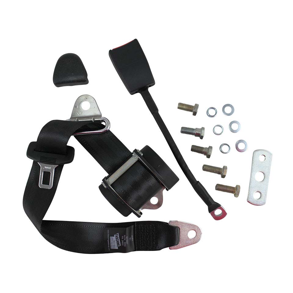 Universal seat belt - blacke-marked, each 111 898 149A