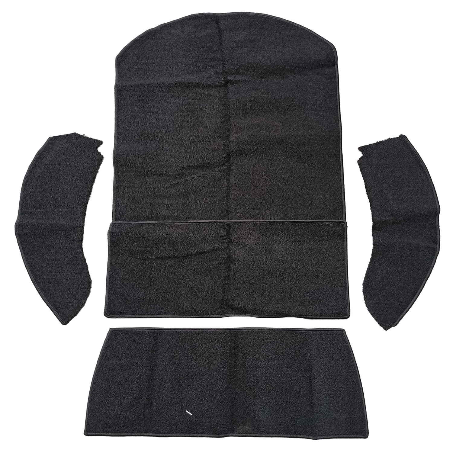 Habillage de coffre arrière, Cox Cabriolet, noir 