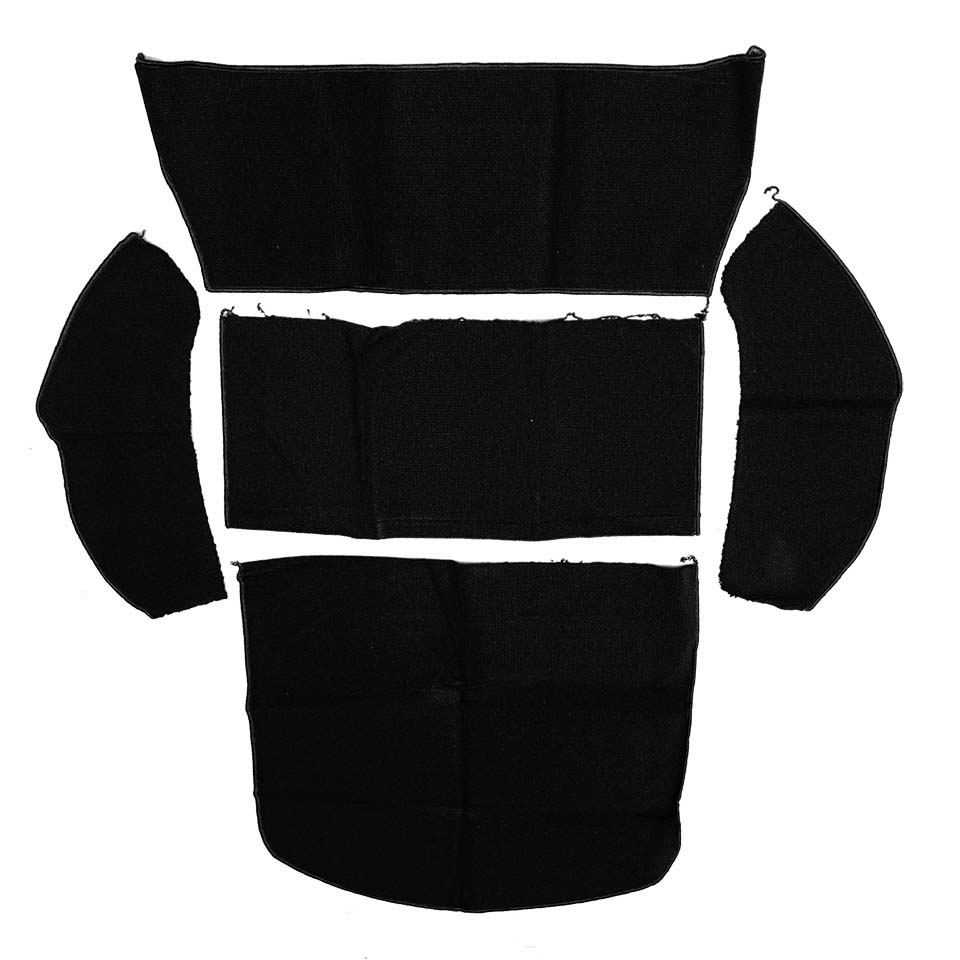 Rear trunk covering, black 