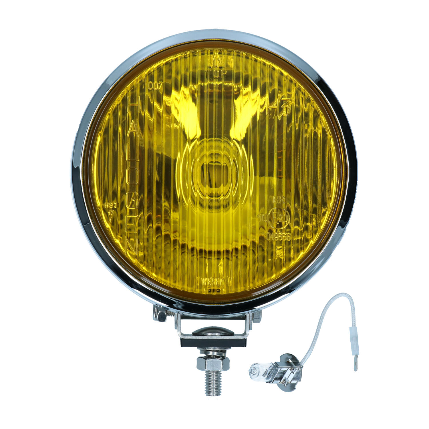 Spotlight front chromeyellow glass 