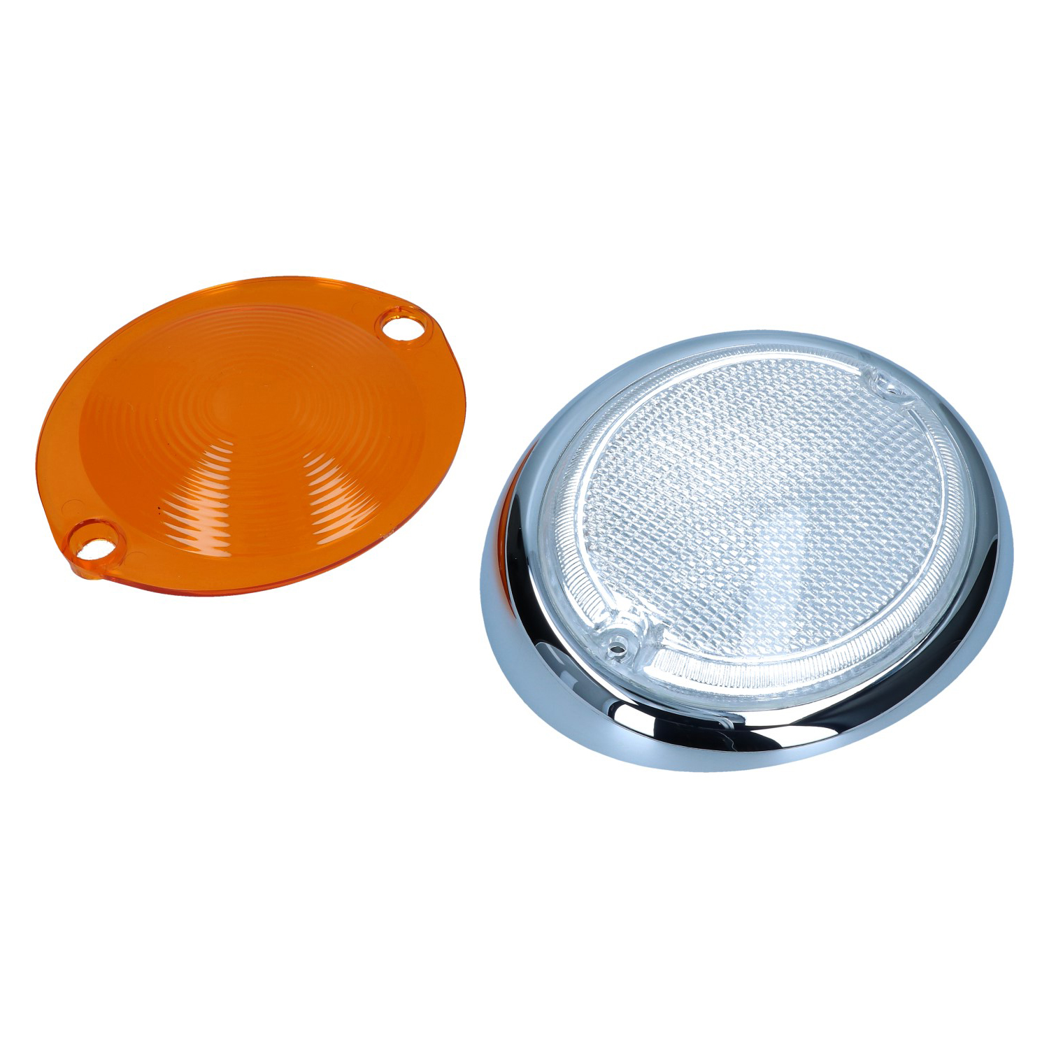 Turn signal lens, leftclear/orange 211 953 161 B