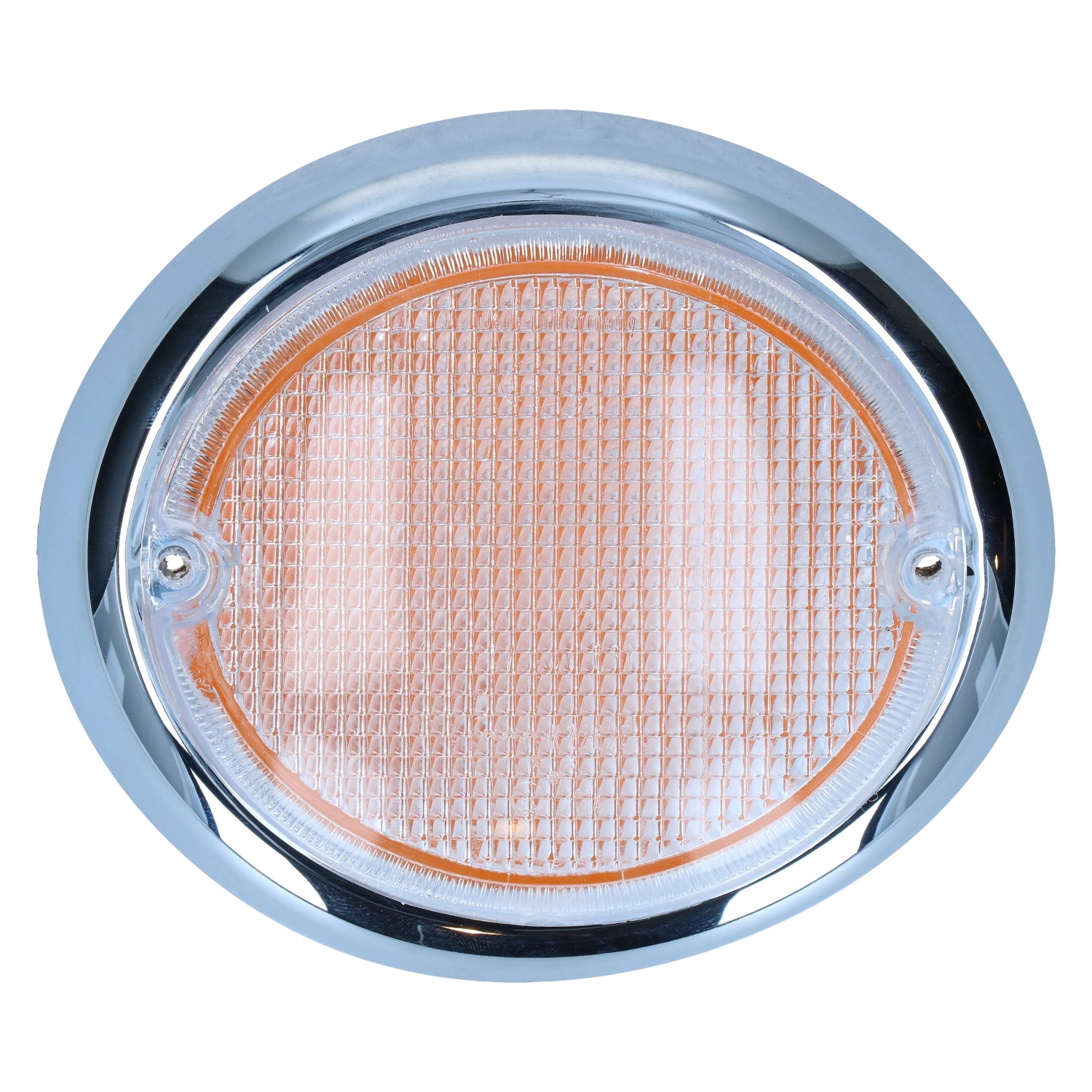 Turnsignal lens, rightclear/orange  with E-marking 211 953 162 B