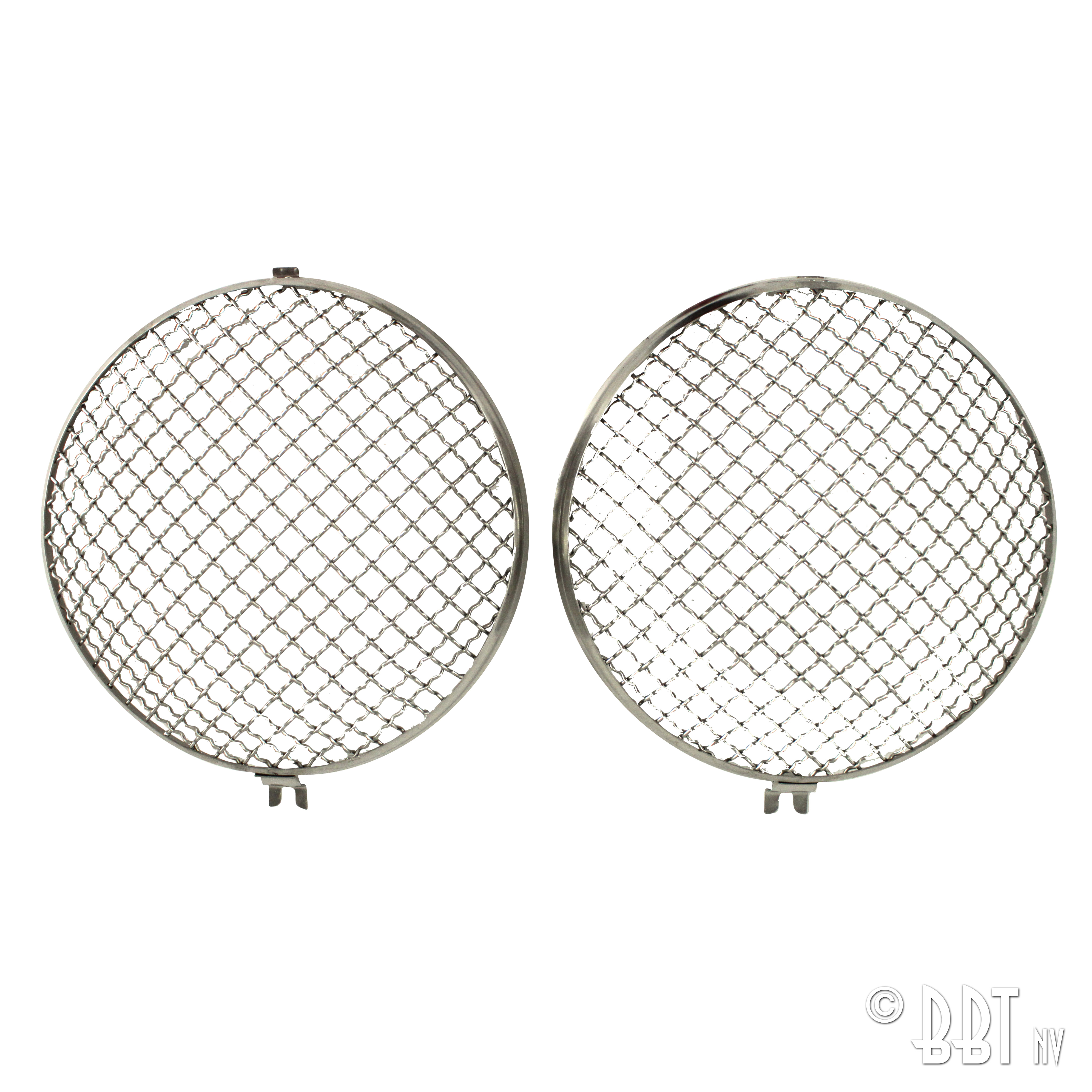 Headlight grilles 'Vintage' stainless steel (pair) 