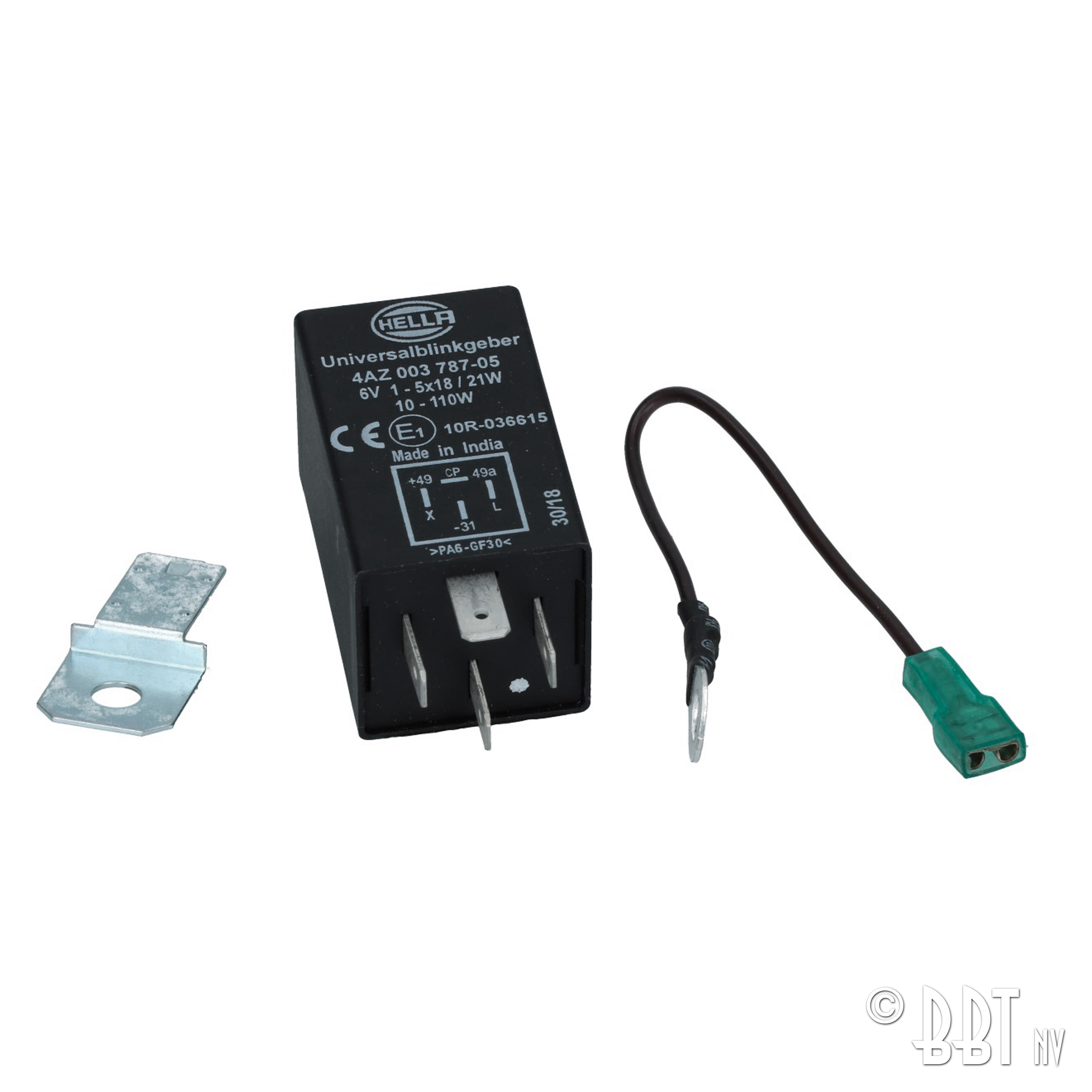Turnsignal relay 6 Volt electronic (4 pin) 211 953 215D