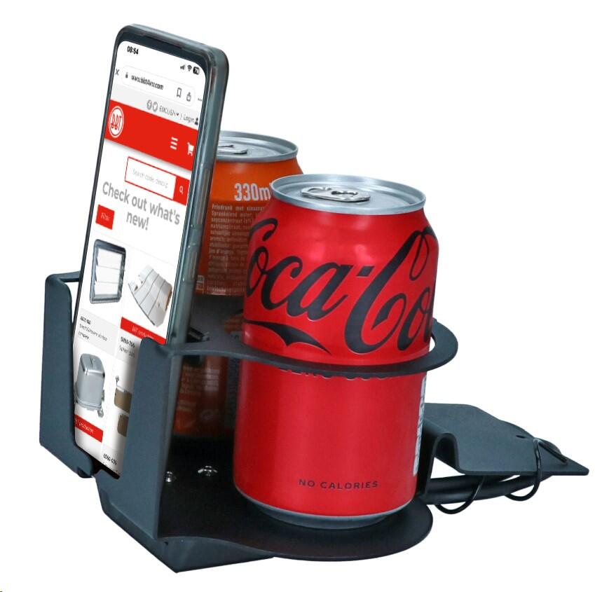 USB charger, cup/phone holder for ashtray12Volt 