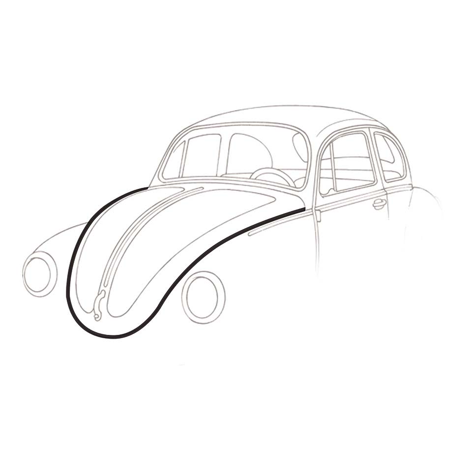 Profil caoutchouc capot avant 