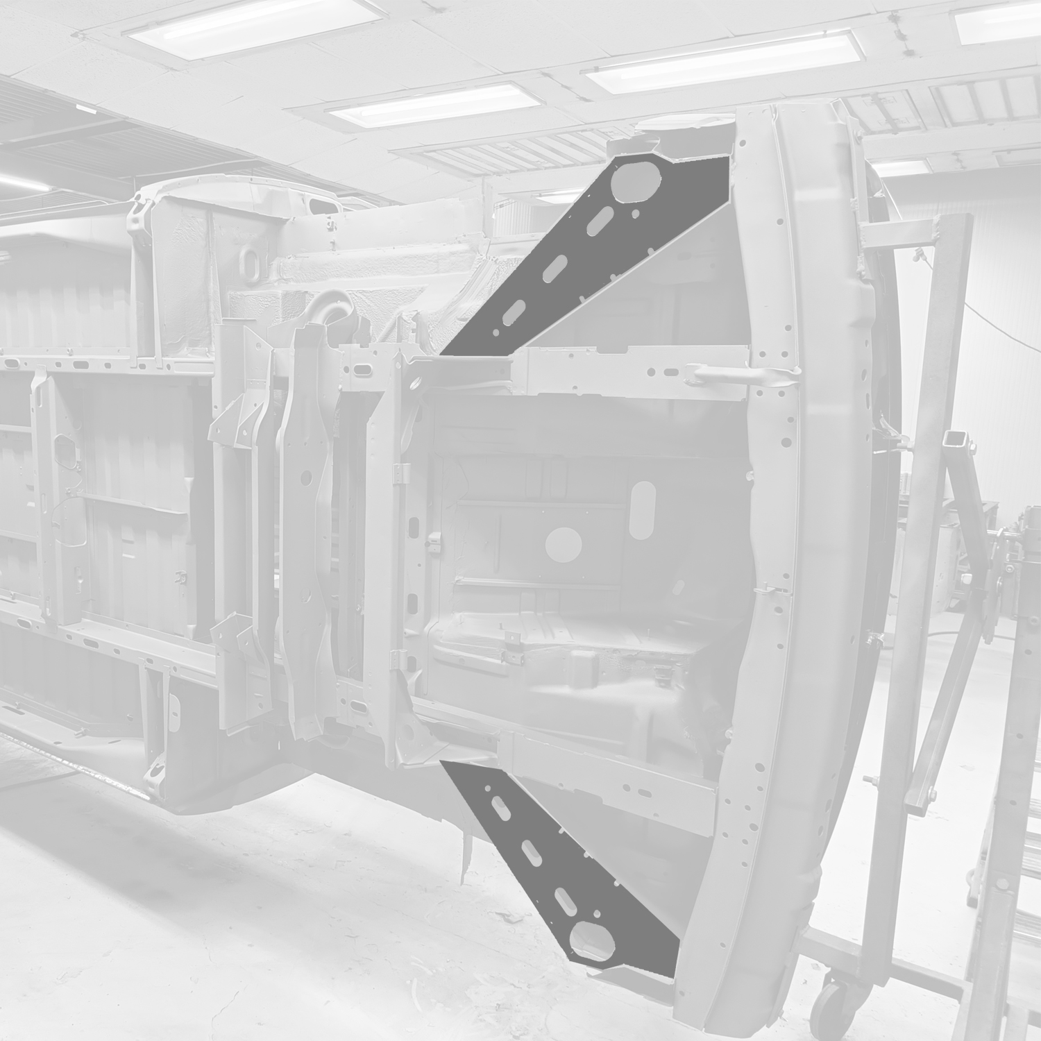 Chassis section front transverse underside, right 251 803 154A