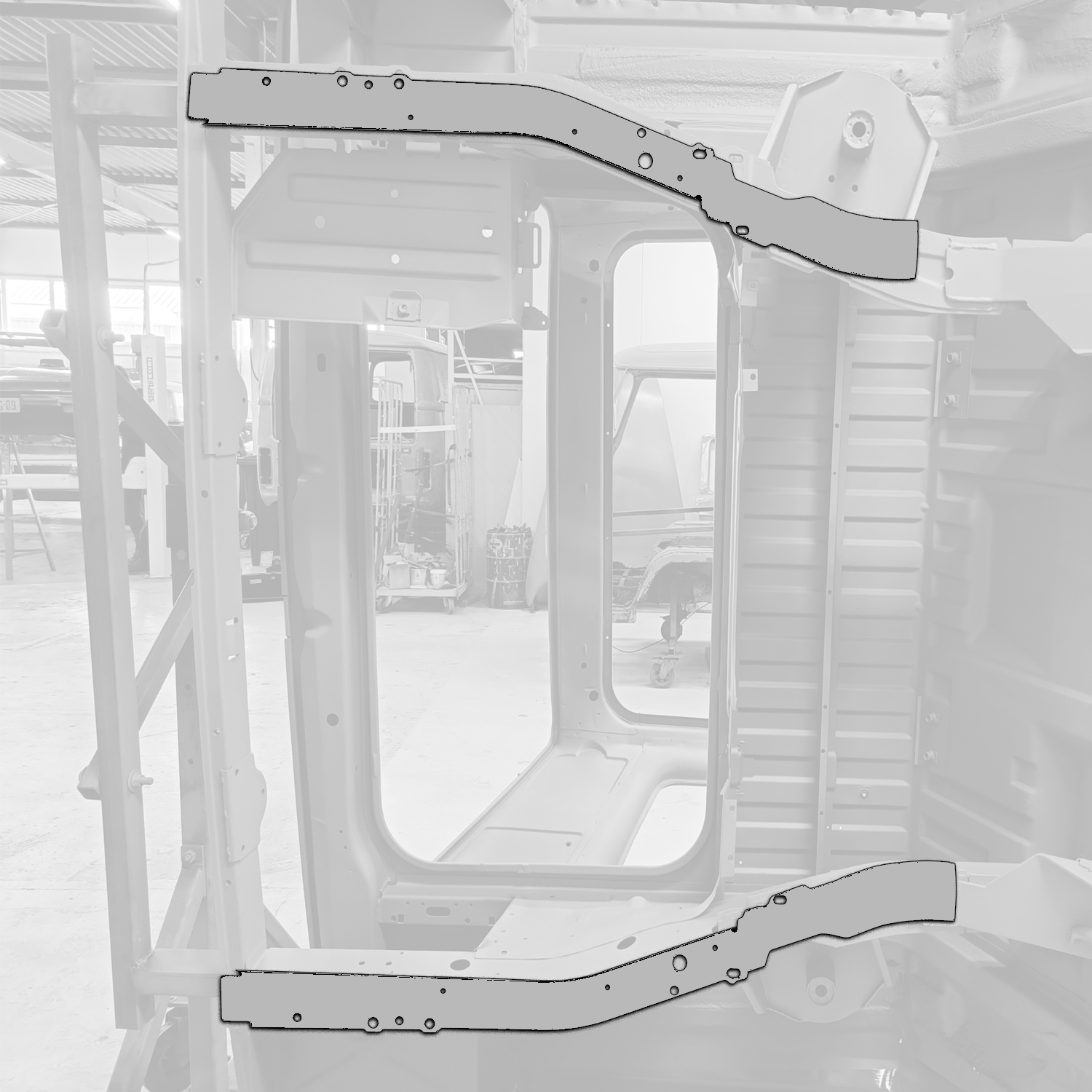 Chassis section underside rear, left 251 803 169D