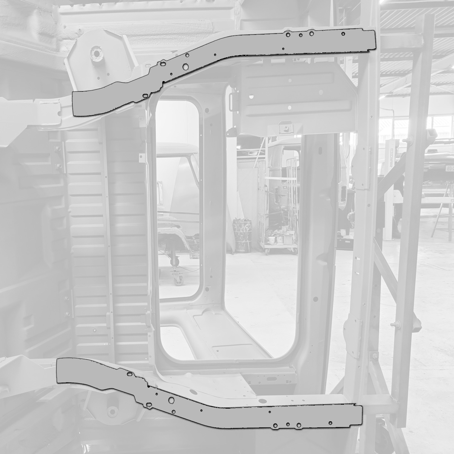 Chassis section underside rear, right 251 803 170D