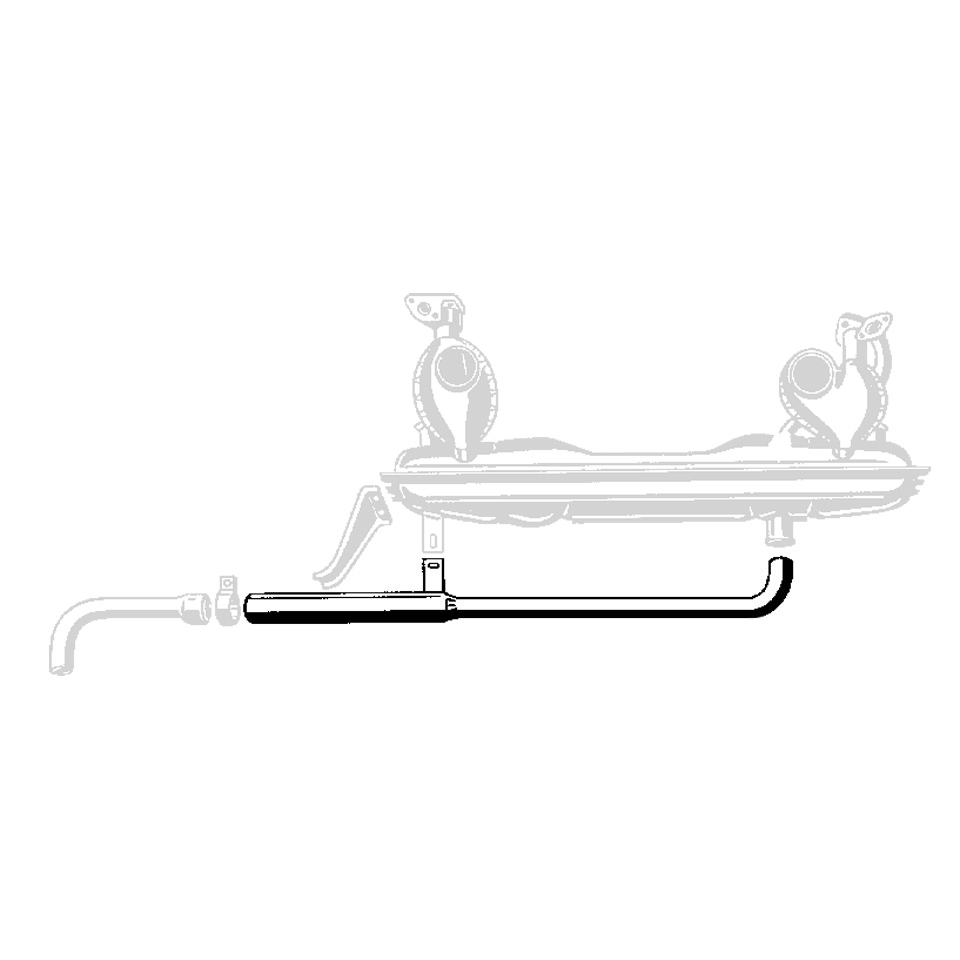 Tubo de escape dianteiro para 1060-02 211 251 157E