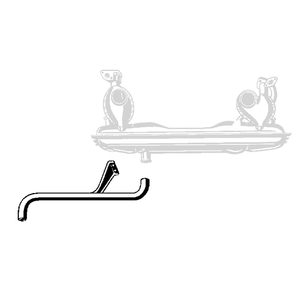 Saída de escape para 1060-04 211 251 071AB