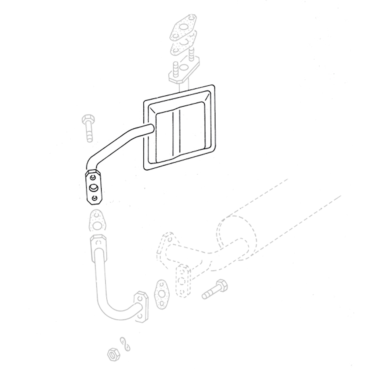 Filtro EGR para motor AJ 043 131 617B