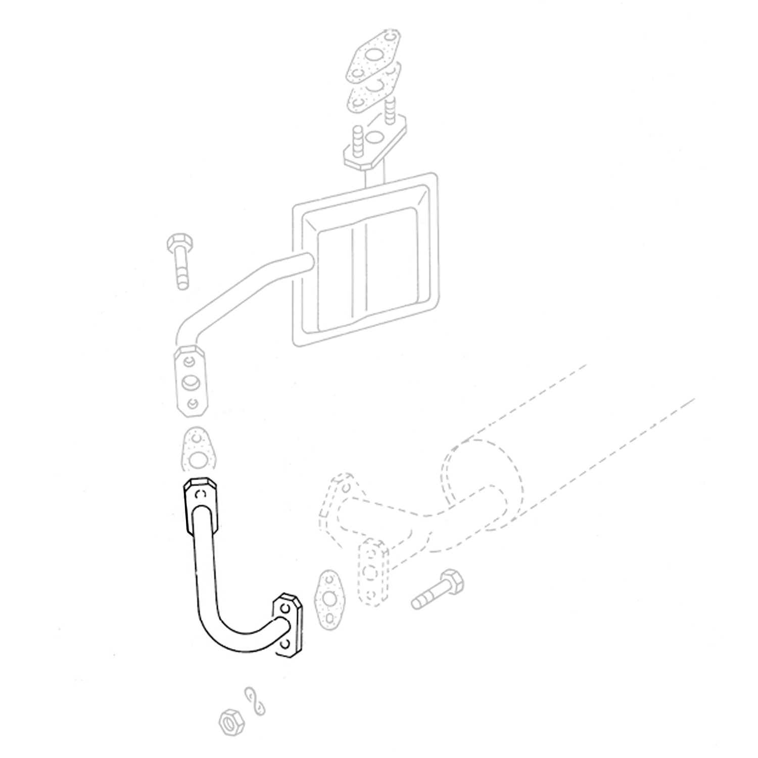 Pipe filtre EGR-échappement 043 131 672