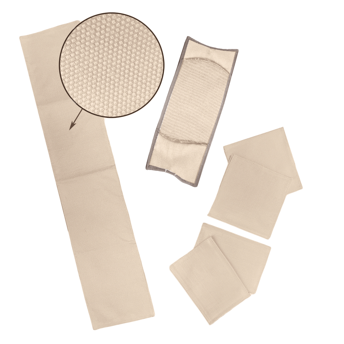 Heating tube insulation set 