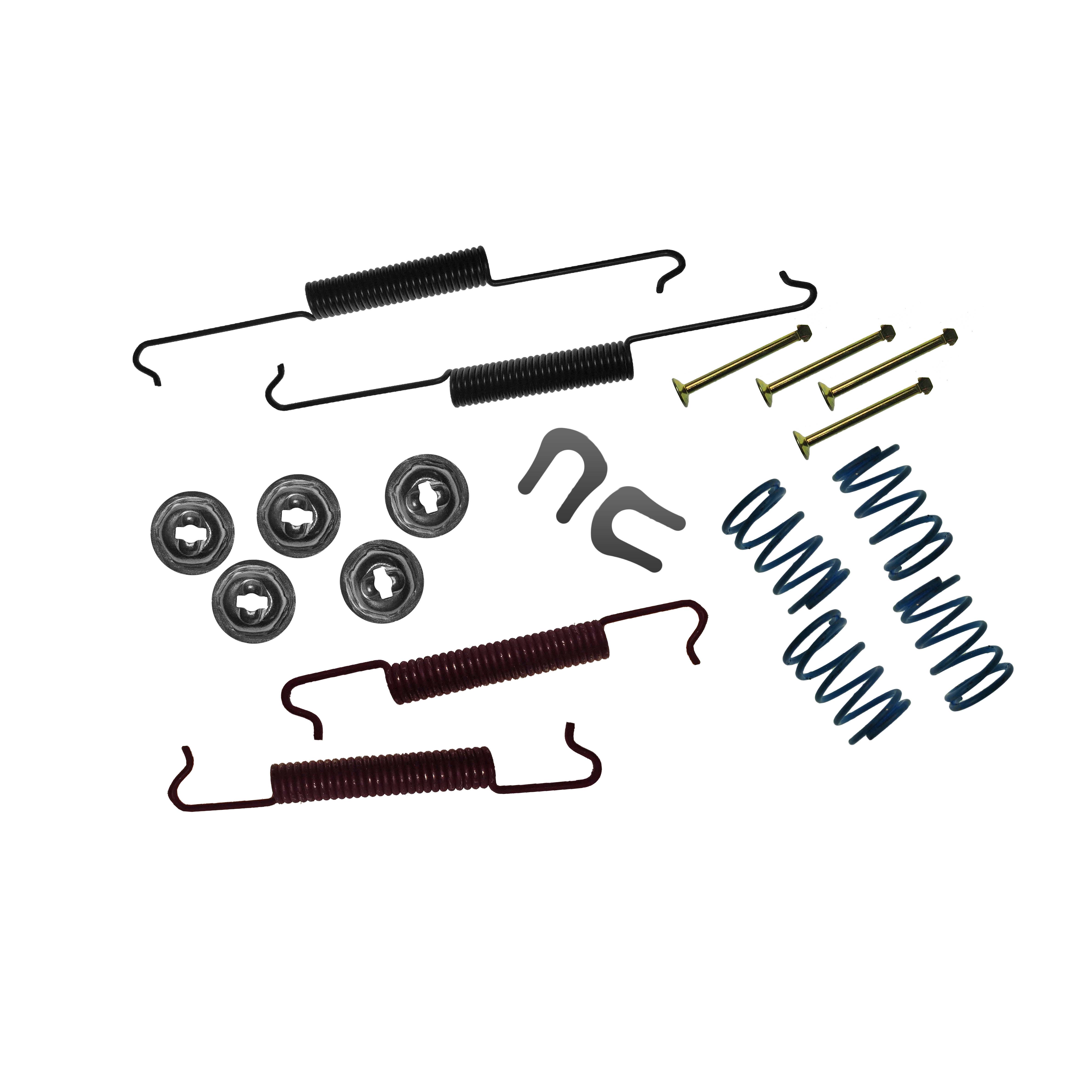Brake shoes mounting kit, rear 113 698 537B
