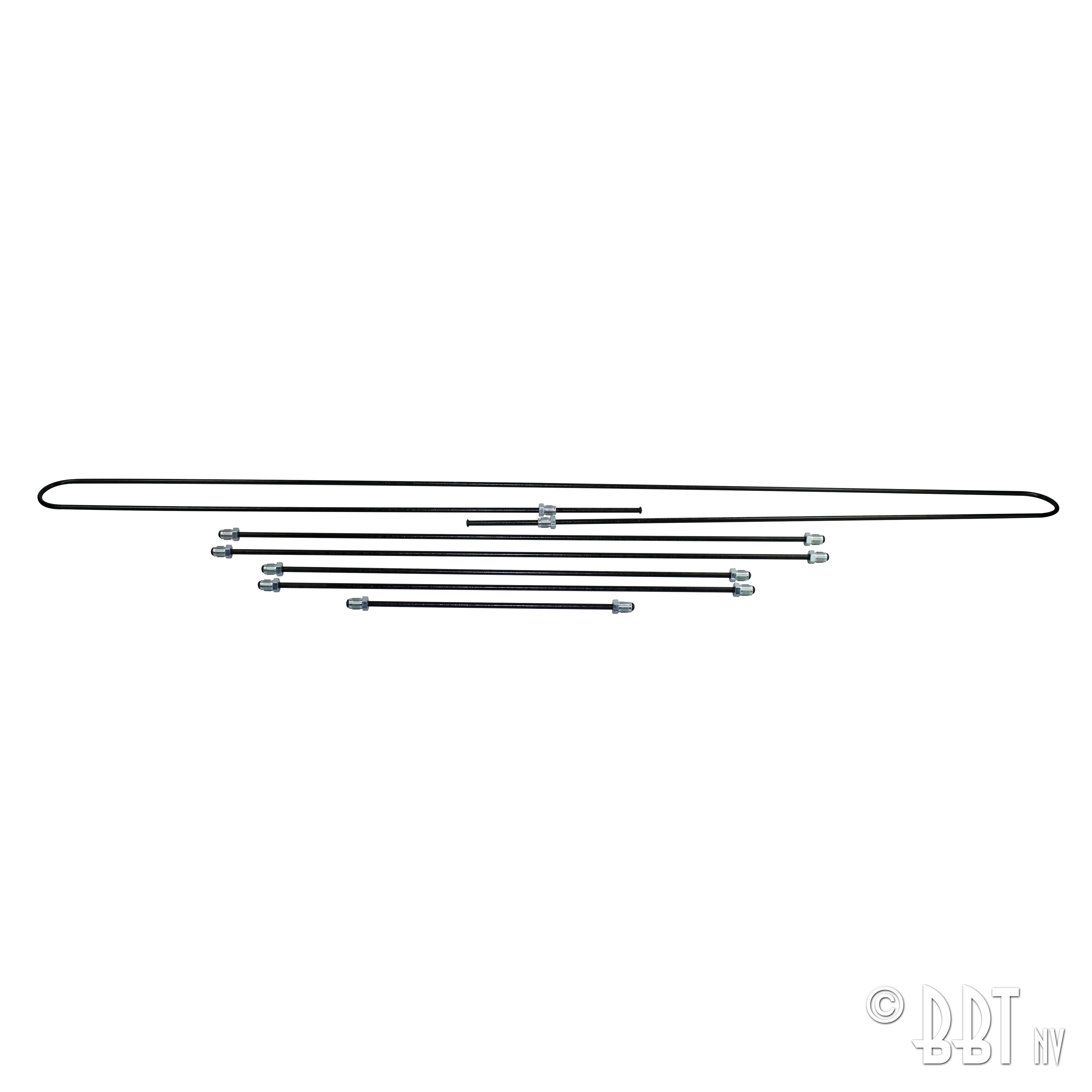 Jogo de tubos metálicos de travão, IRS, original 