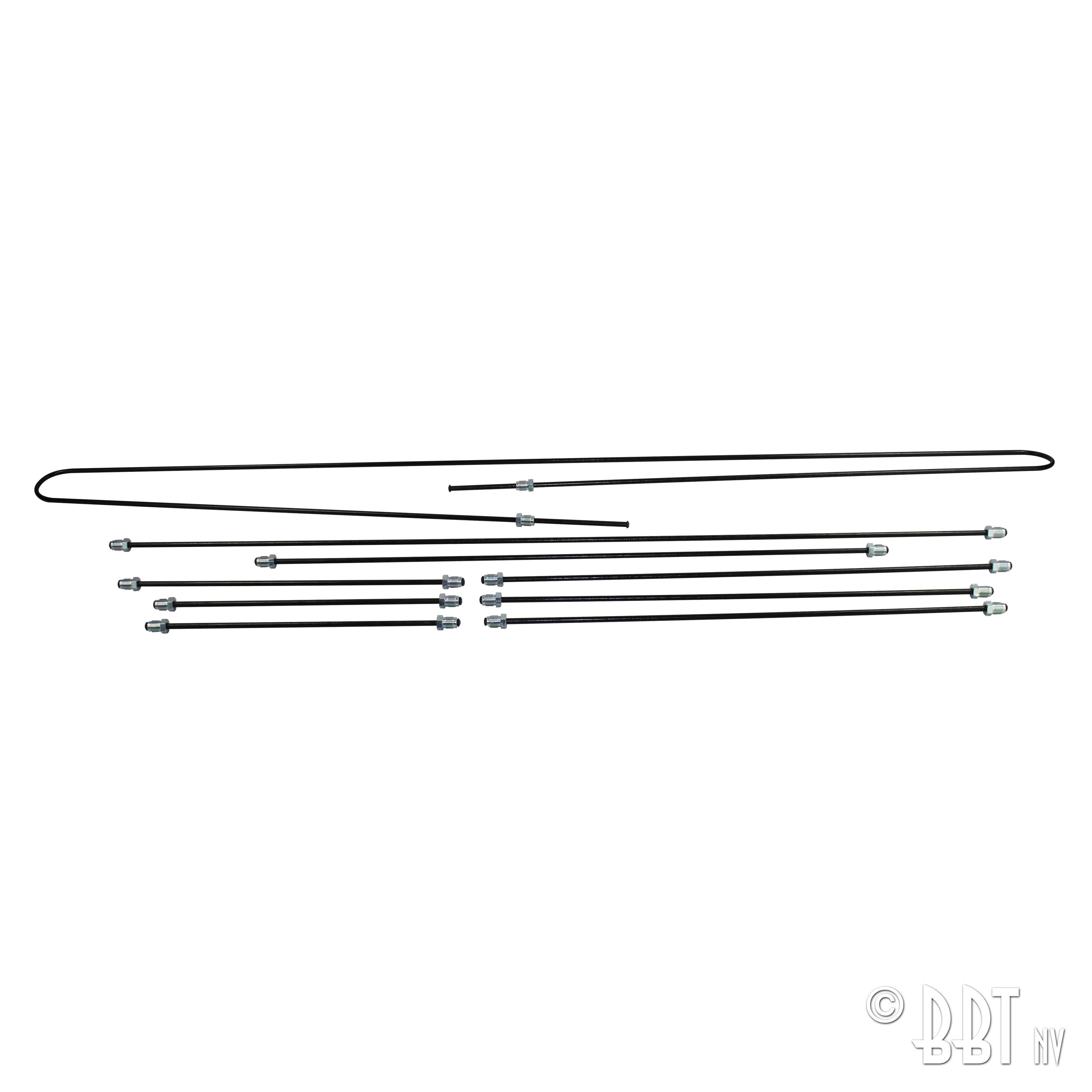 Jogo de tubos metálicos de travão, tambor, original 