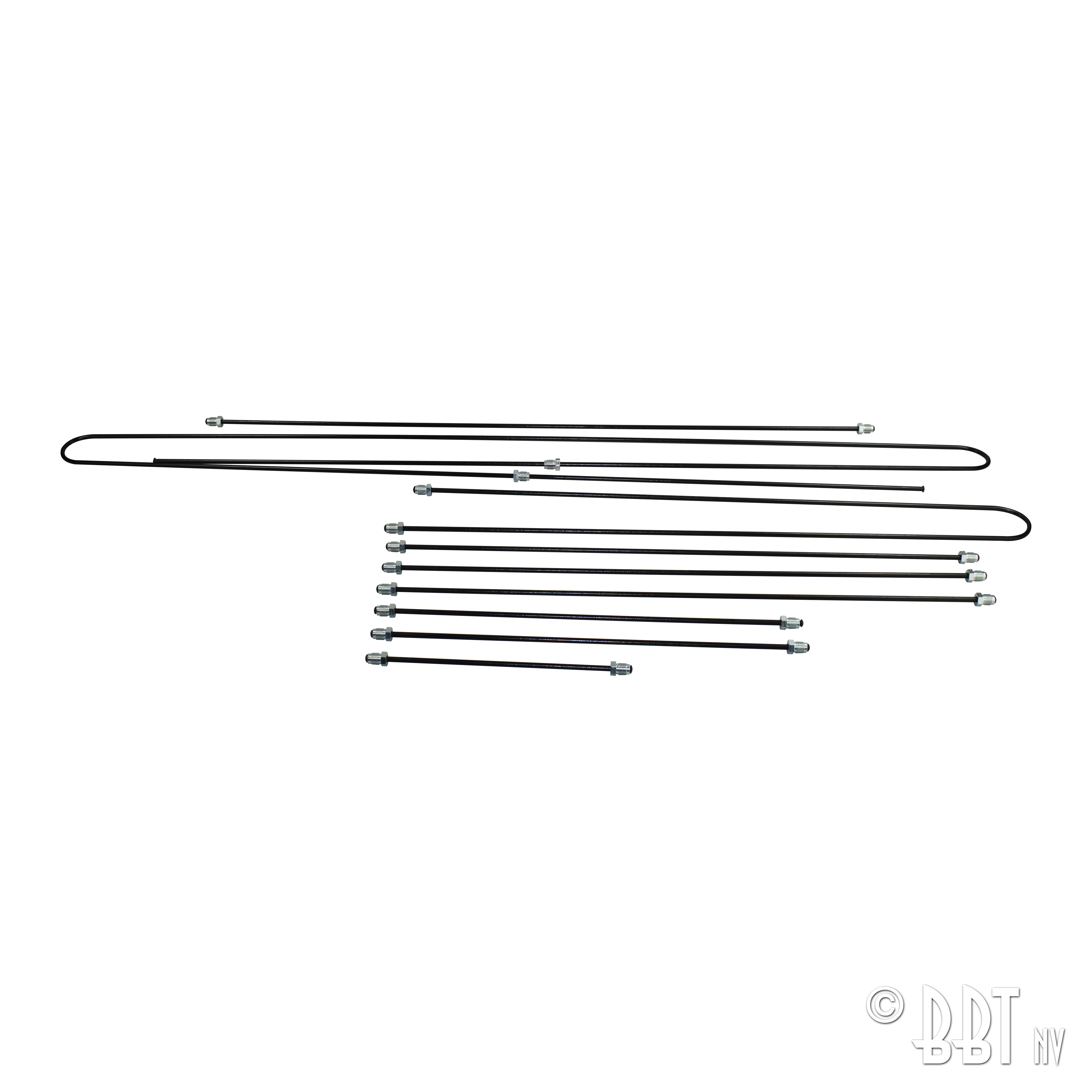 Jogo de tubos metálicos de travão, original 