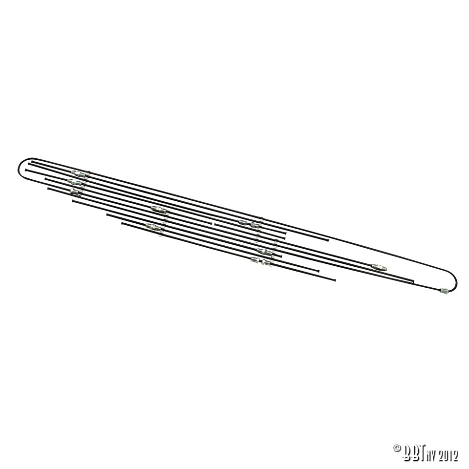 Jogo de tubos metálicos de travão 