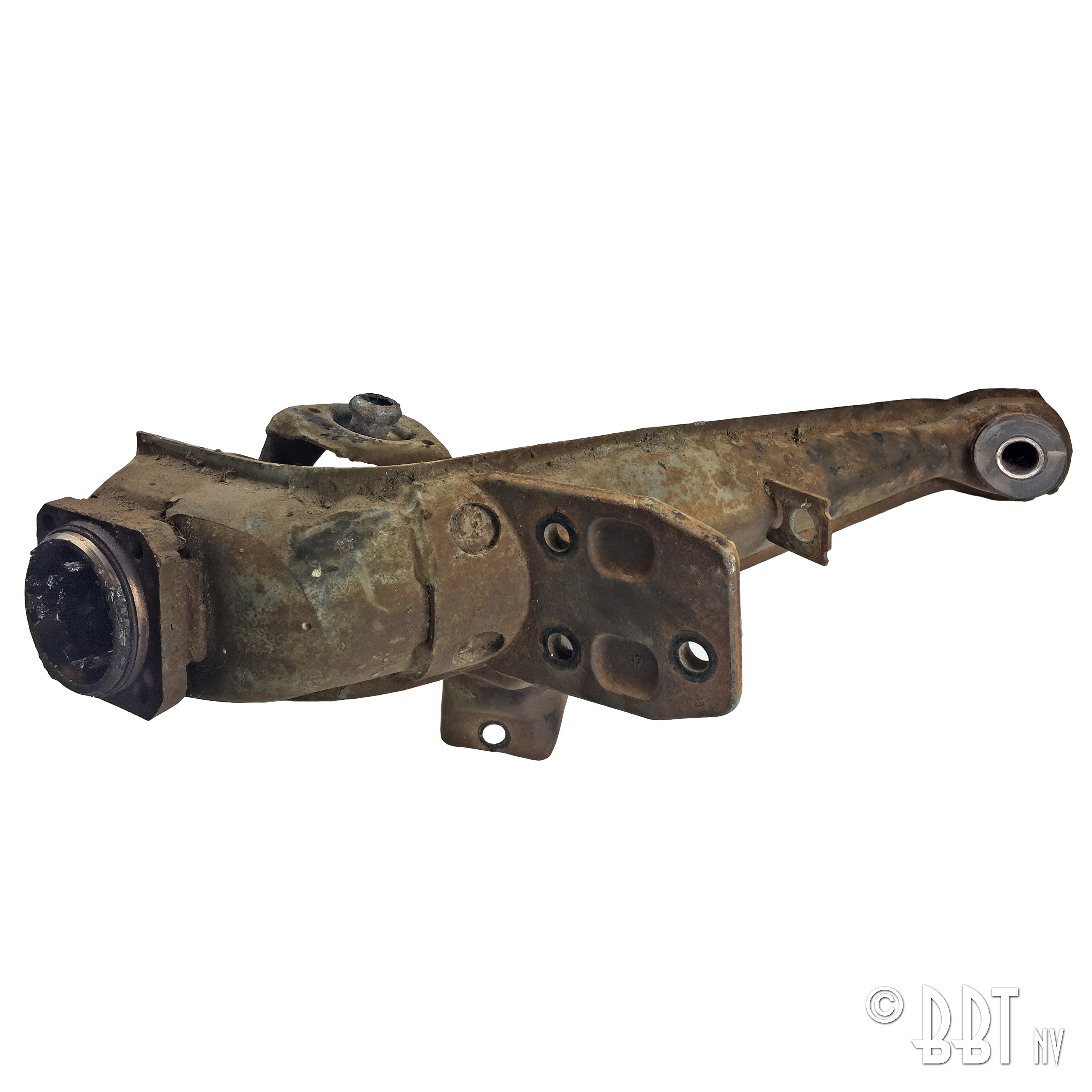 Trailing arm 'IRS' right single leafspring (used) 113 501 504G