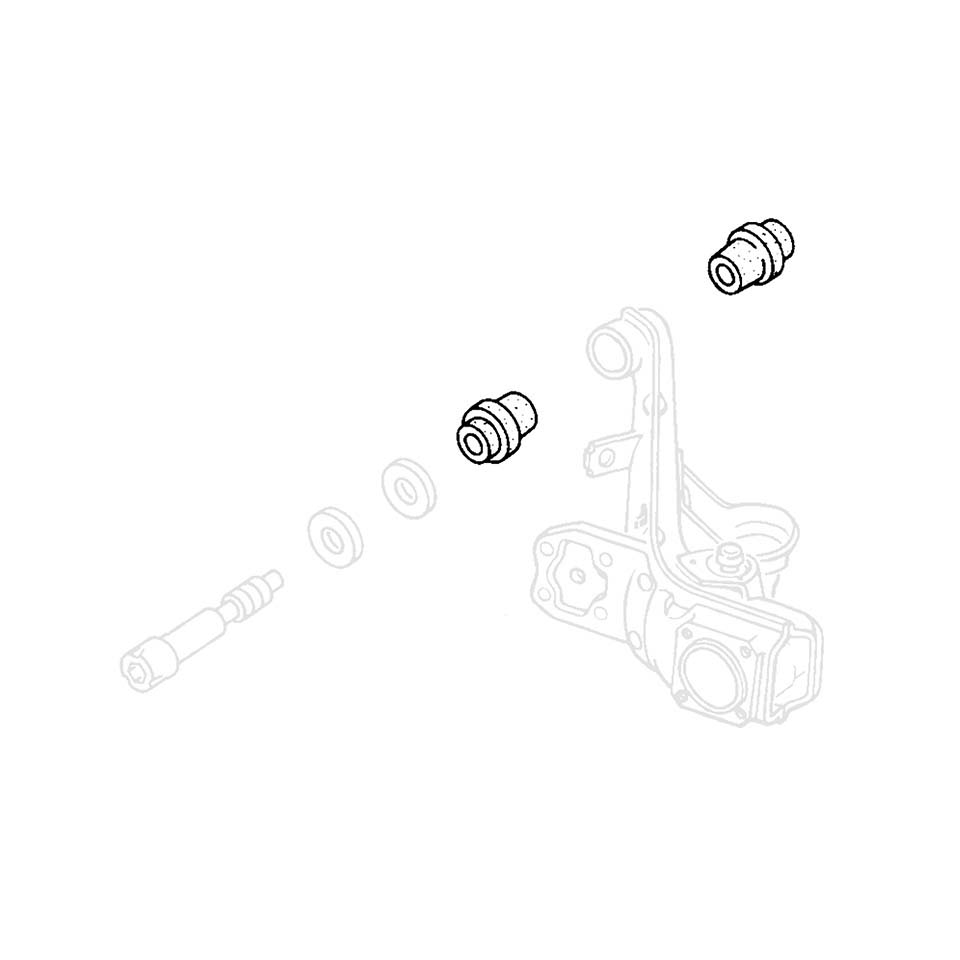 Urethane bush for mounting the suspension arm into the support, as pair 