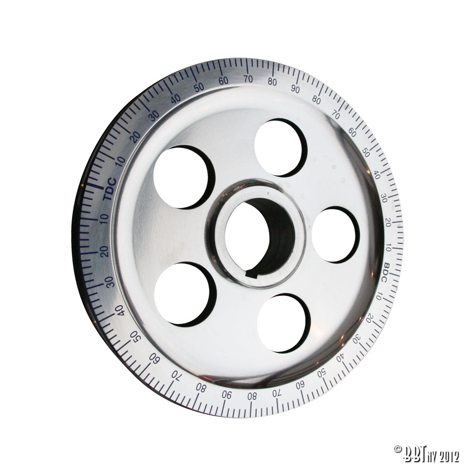 Pulley aluminium 170mm (with holes)blue scale 