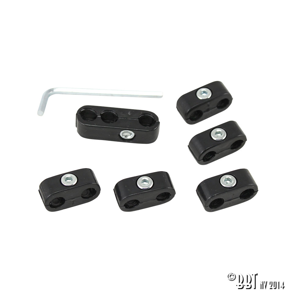 Retentores dos cabos das velas de ignição, preto 